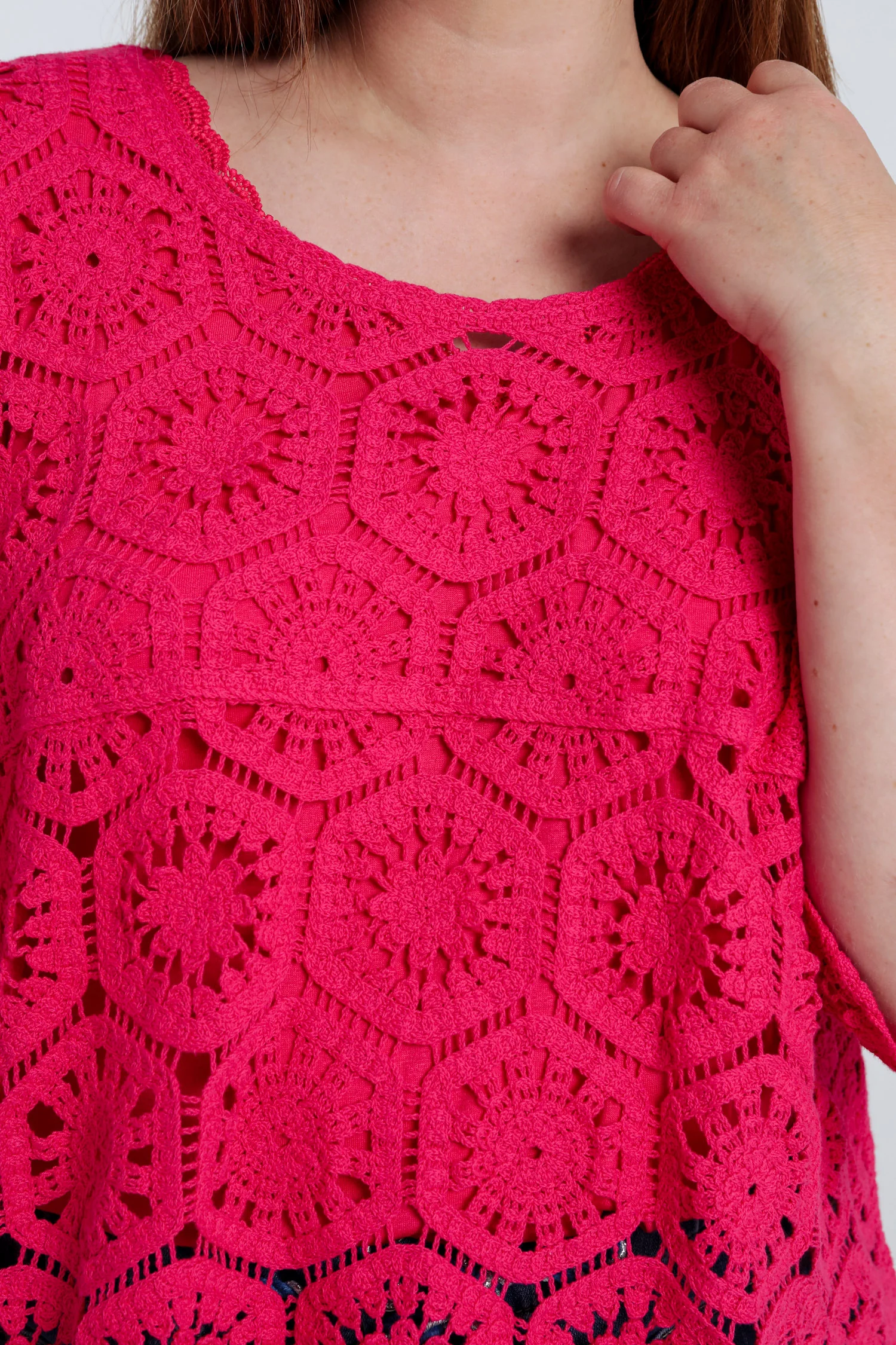 Pull en crochet uni - Image 15