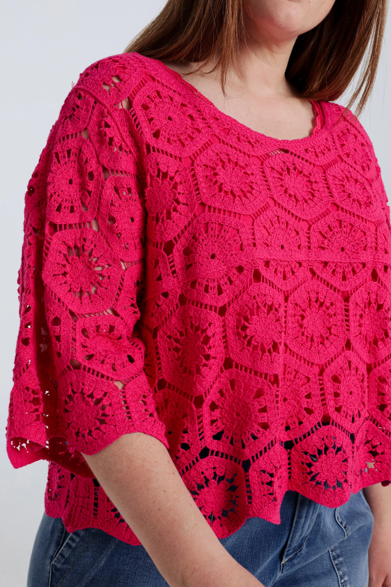 Pull en crochet uni - Image 17
