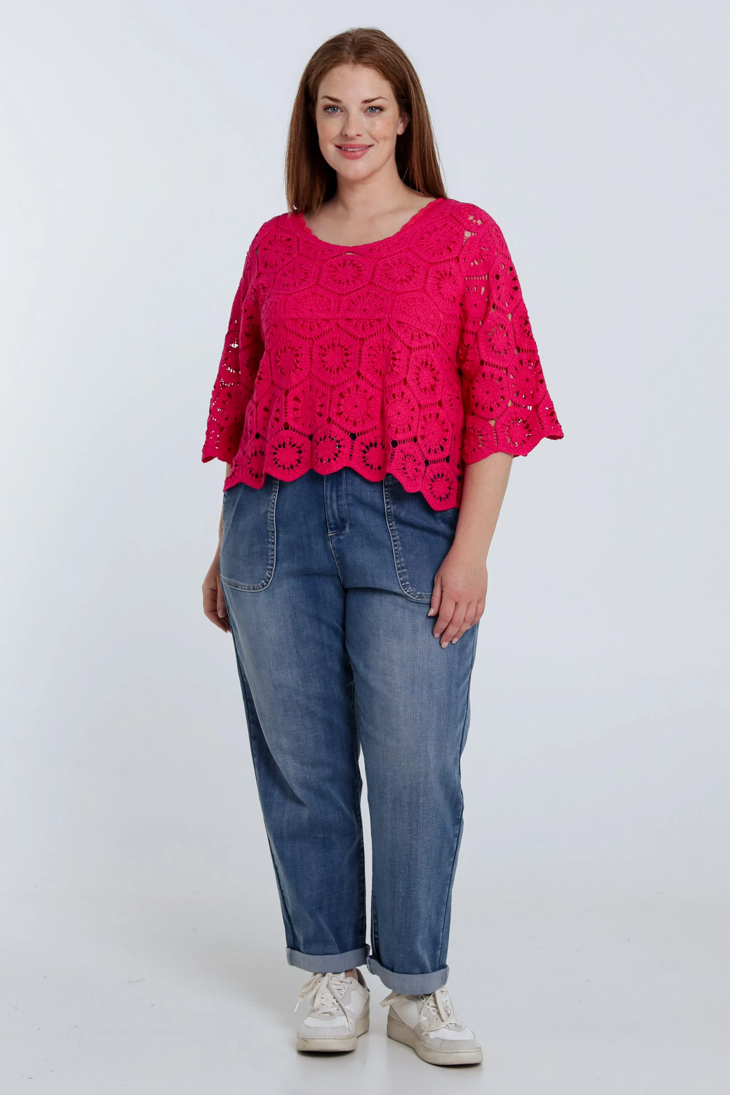 Pull en crochet uni - Image 18