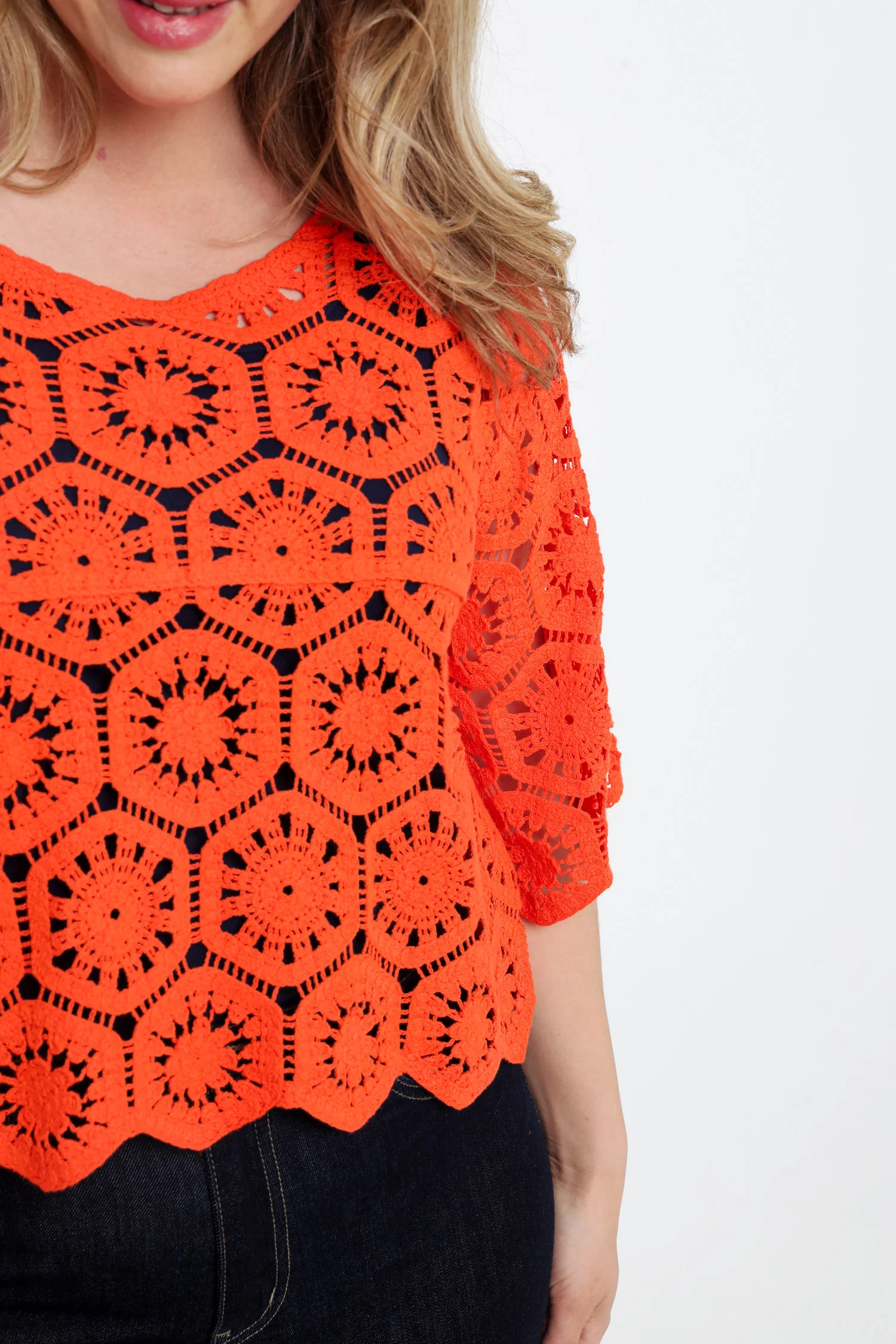 Pull en crochet uni - Image 26