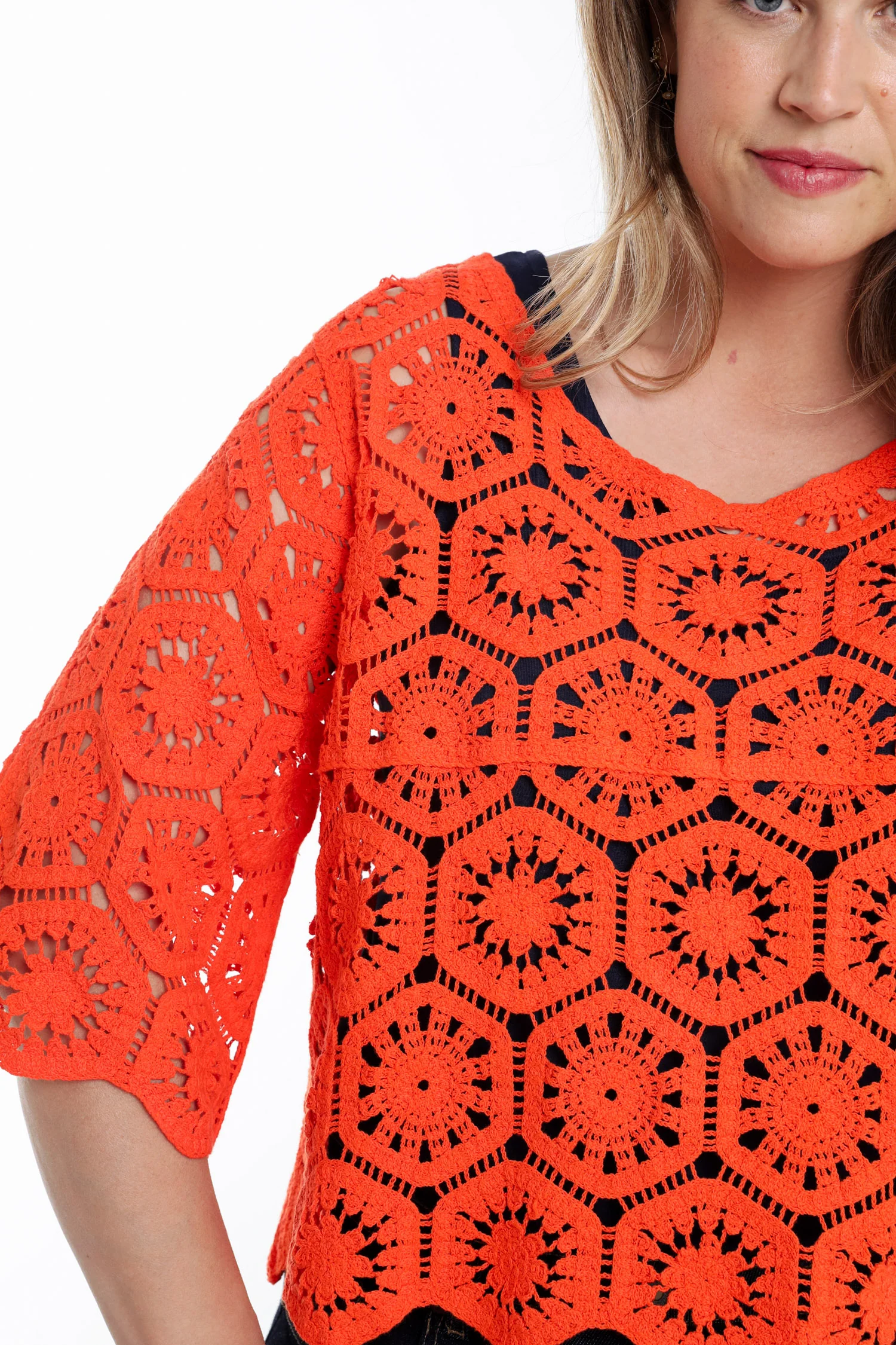 Pull en crochet uni - Image 27
