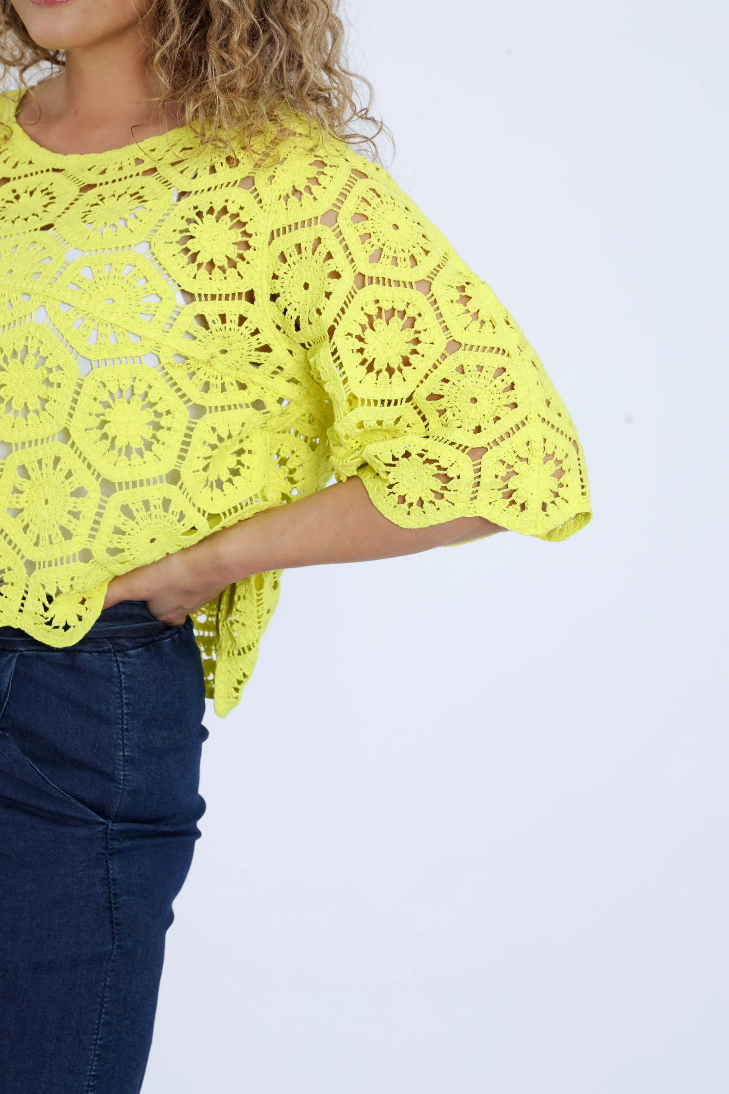 Pull en crochet uni - Image 39