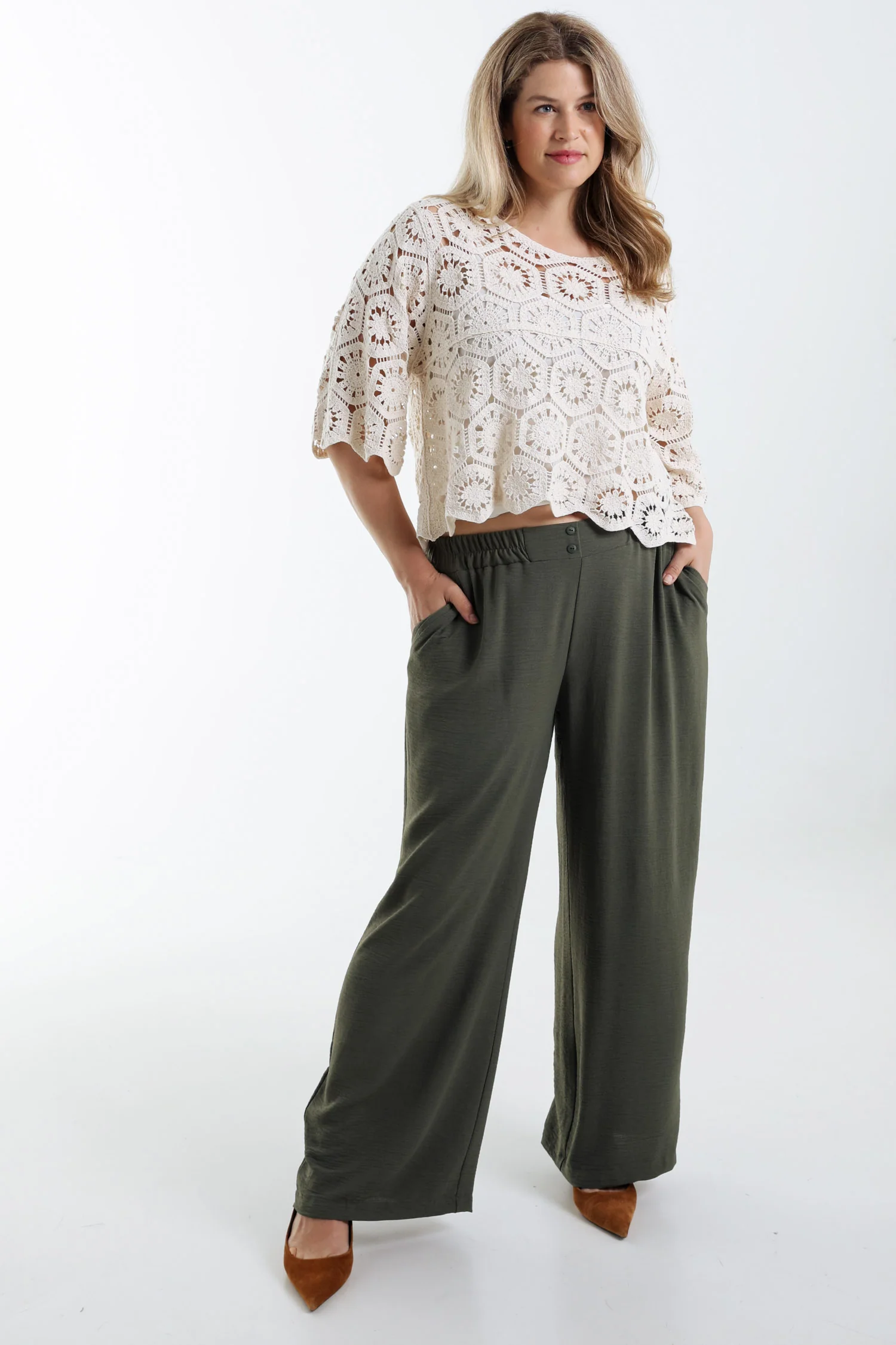 Pull en crochet uni - Image 8