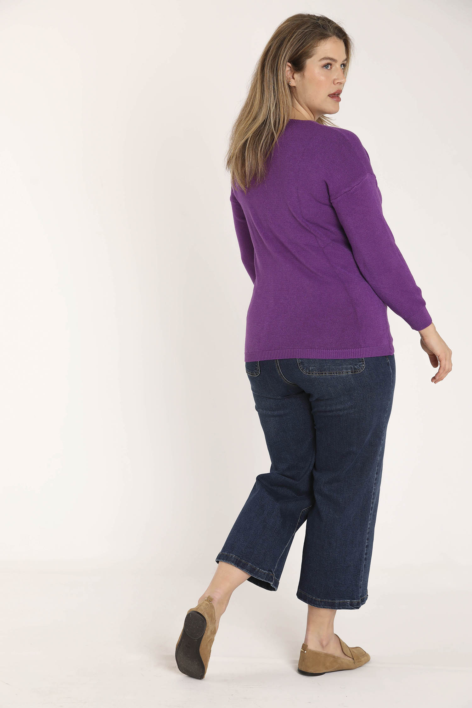 Pull en viscose uni - Image 2