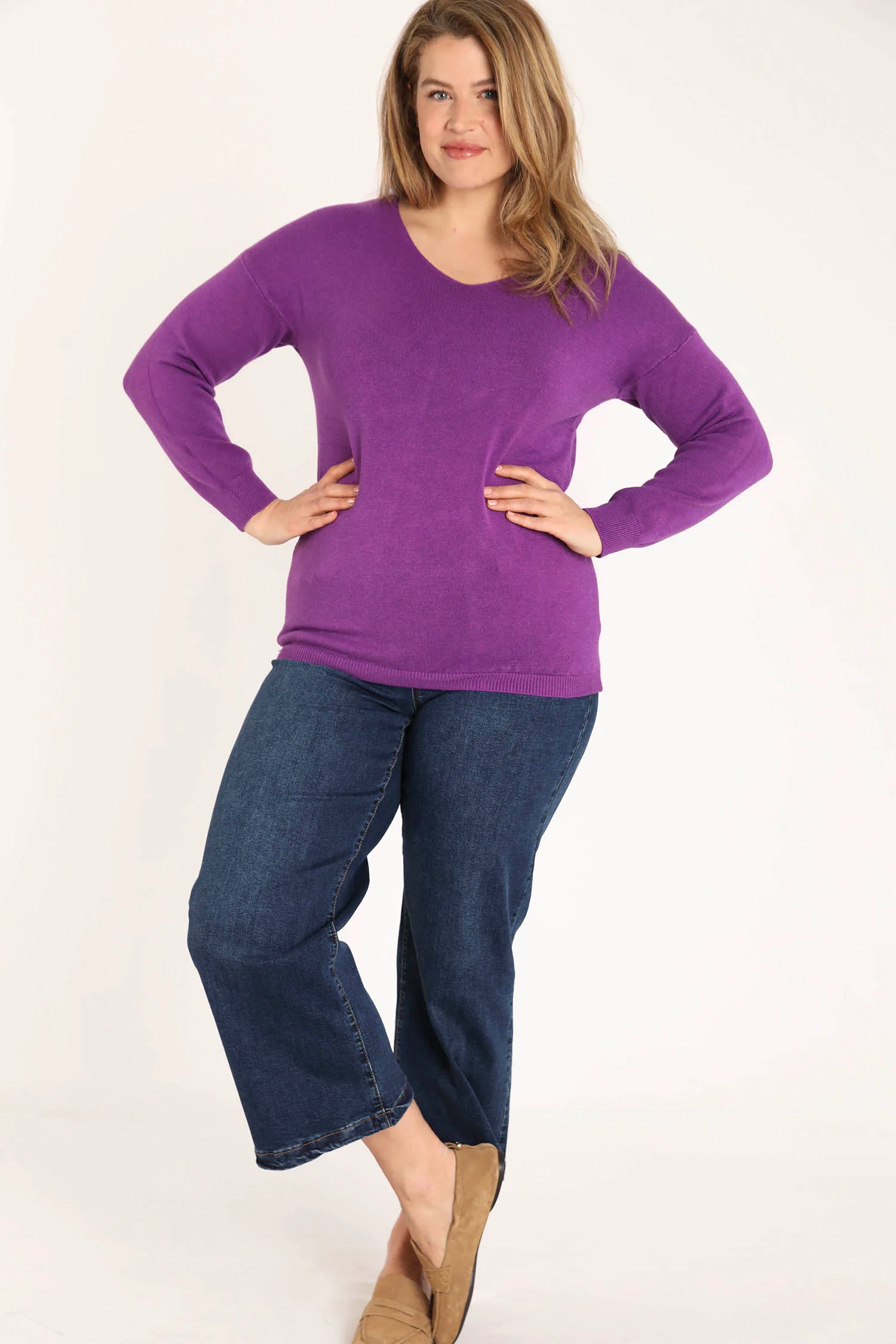 Pull en viscose uni - Image 6