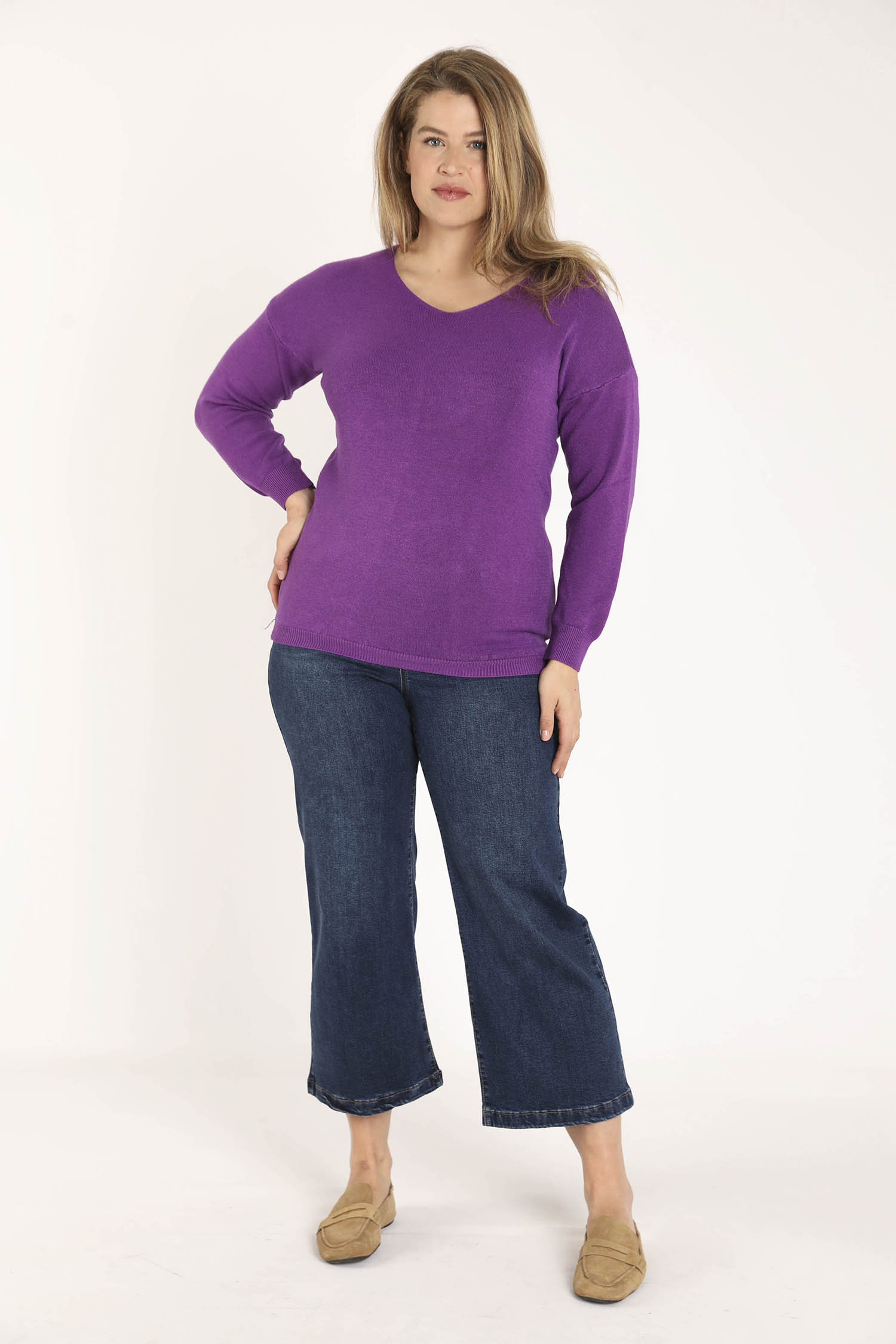 Pull en viscose uni - Image 7