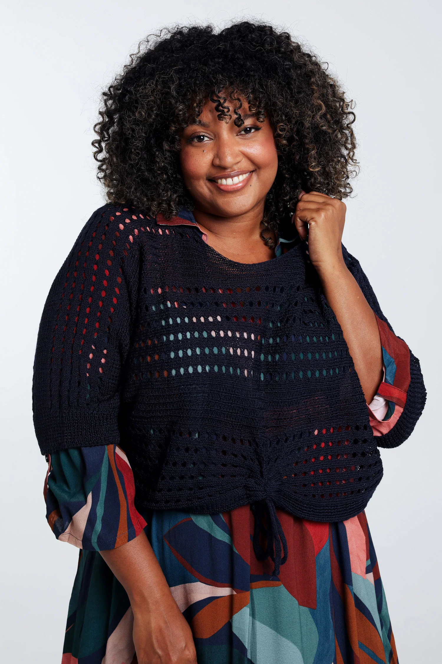 Pull filet rayé en viscose