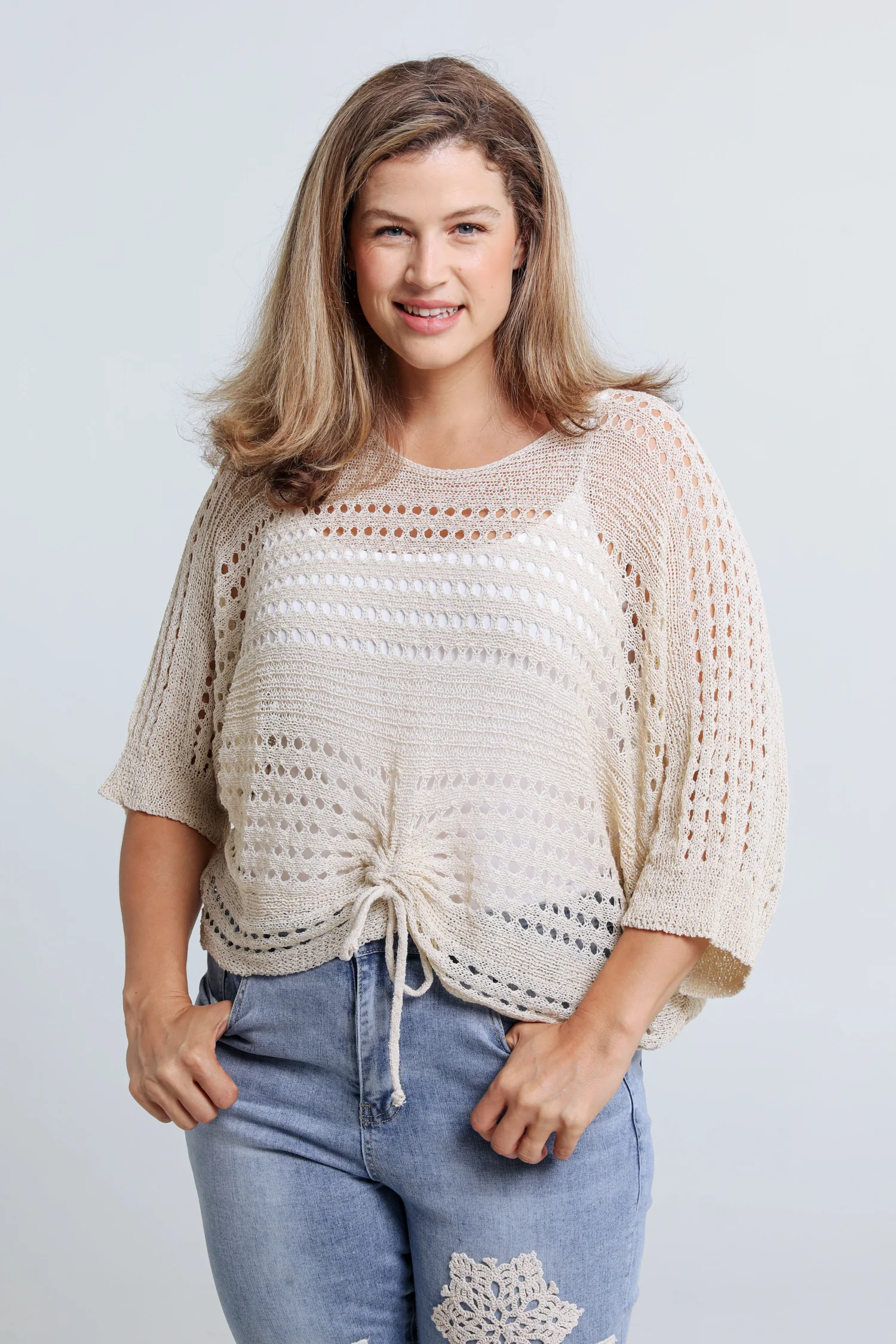 Pull filet rayé en viscose - Image 34