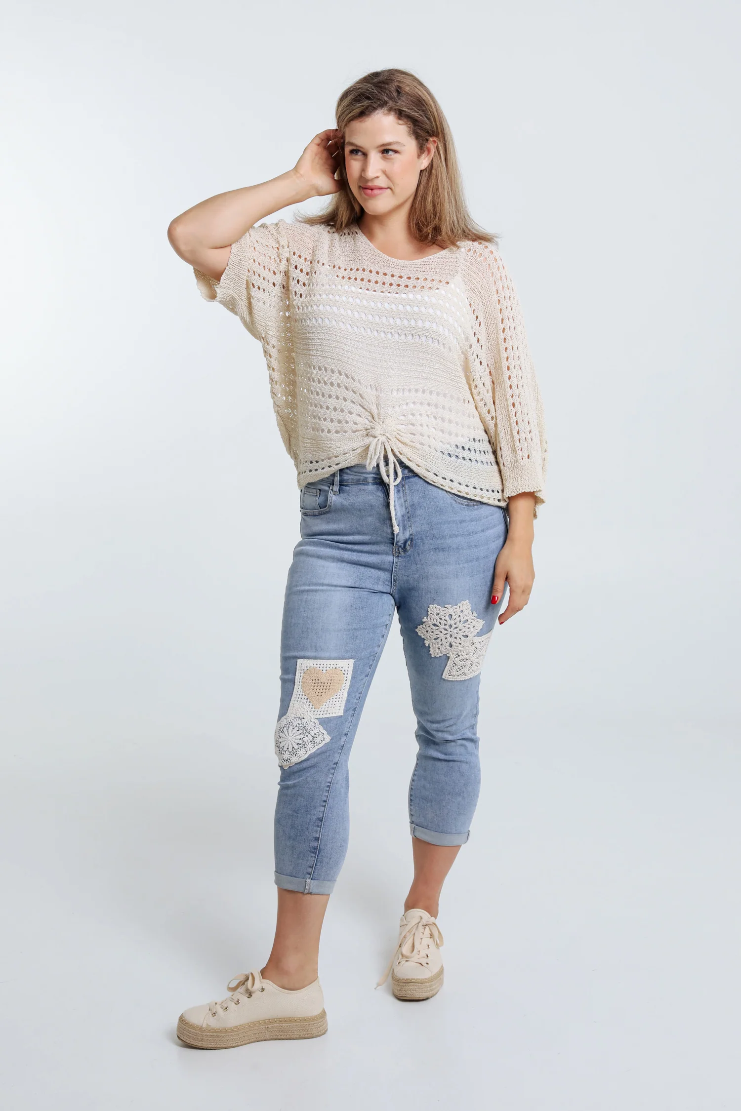Pull filet rayé en viscose - Image 40