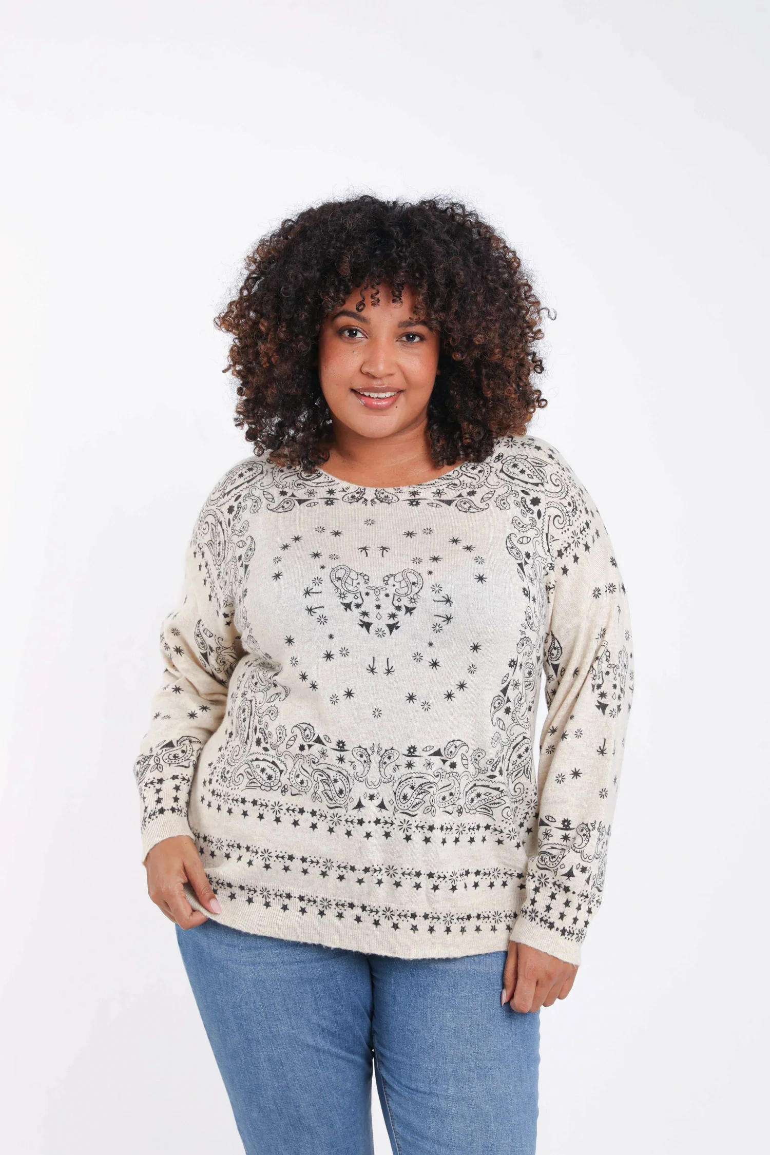 Pull imprimé bandana