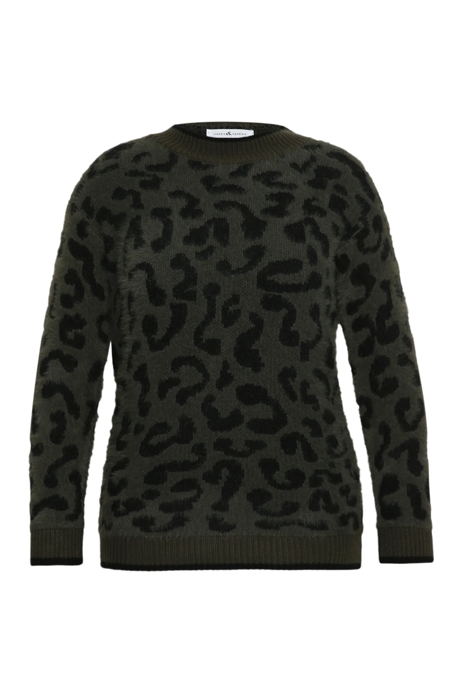 Pull poilu motif léopard - Image 7