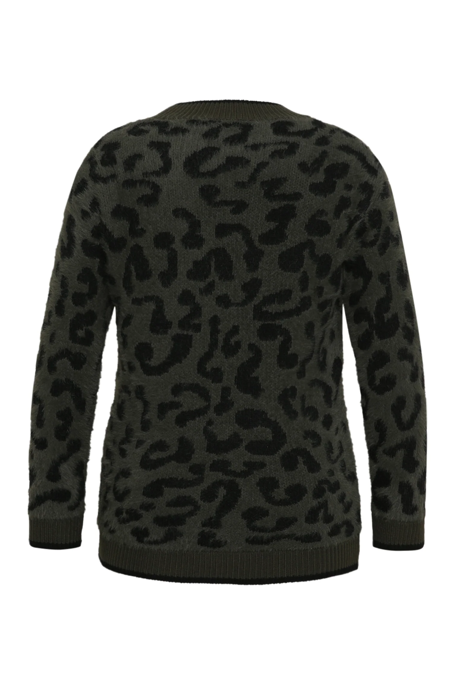 Pull poilu motif léopard - Image 8