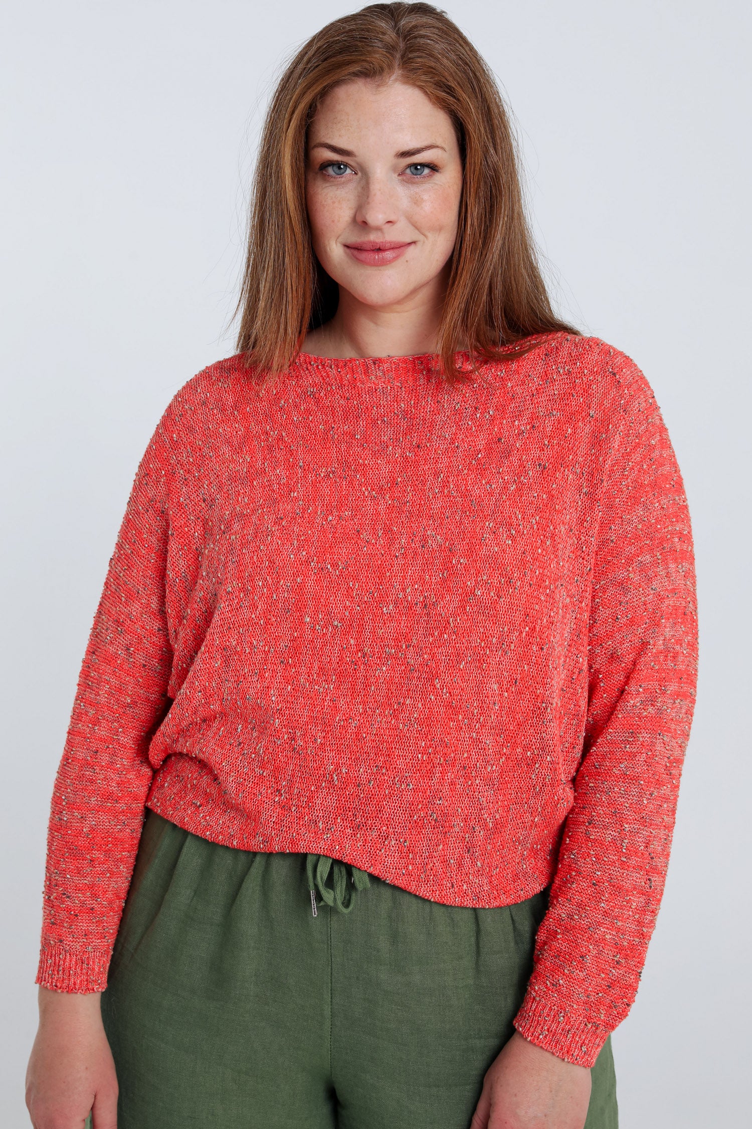 Pull maille fantaisie uni
