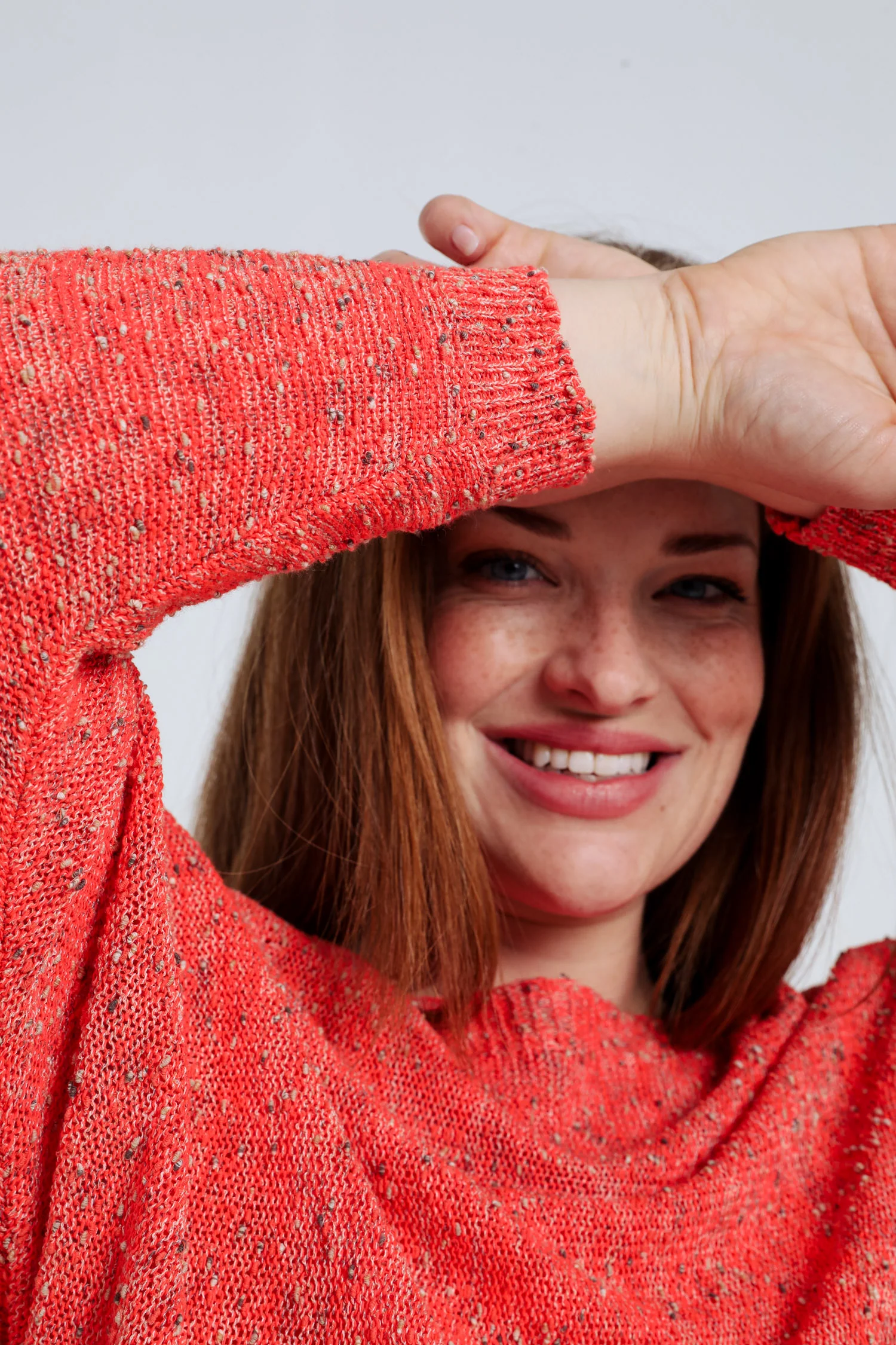 Pull maille fantaisie uni - Image 6