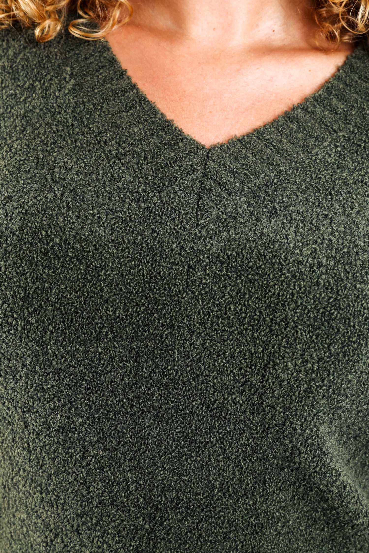 Pull maille bouclette uni - Image 4