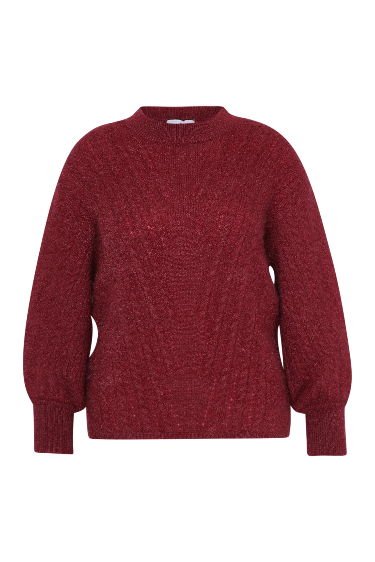 Pull maille poilue uni - Image 9