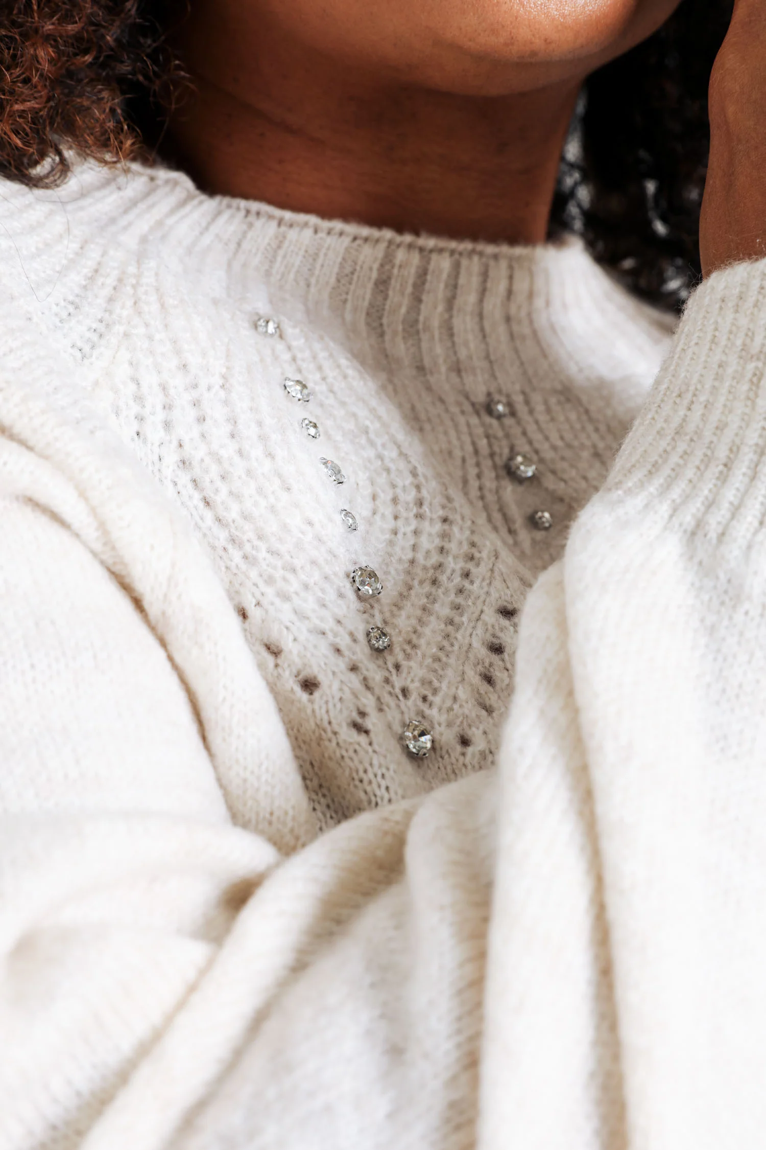 Pull palme avec strass - Image 5