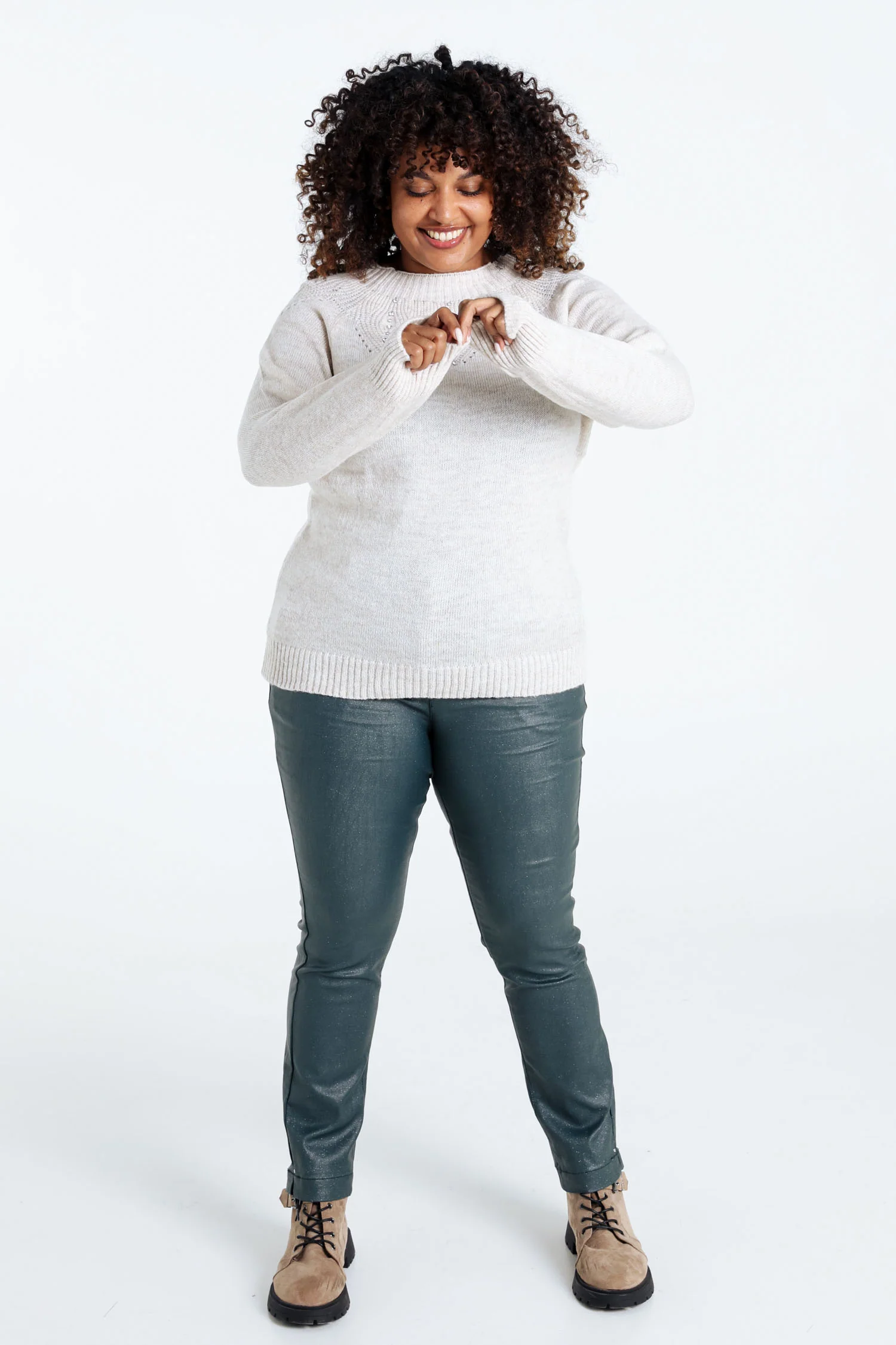 Pull palme avec strass - Image 8