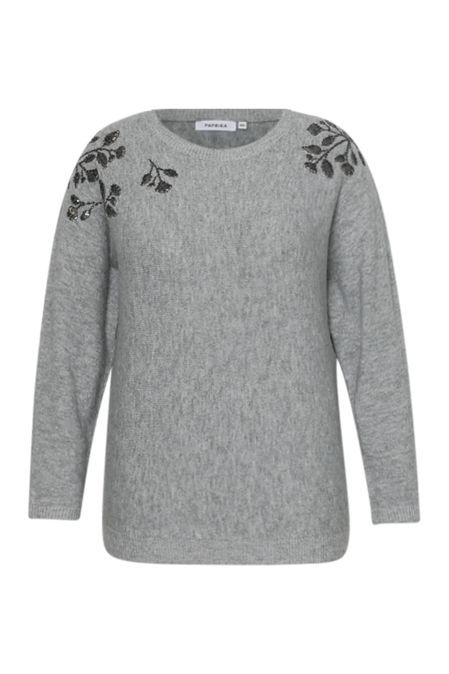 Pull uni avec broderies perlées - Image 9