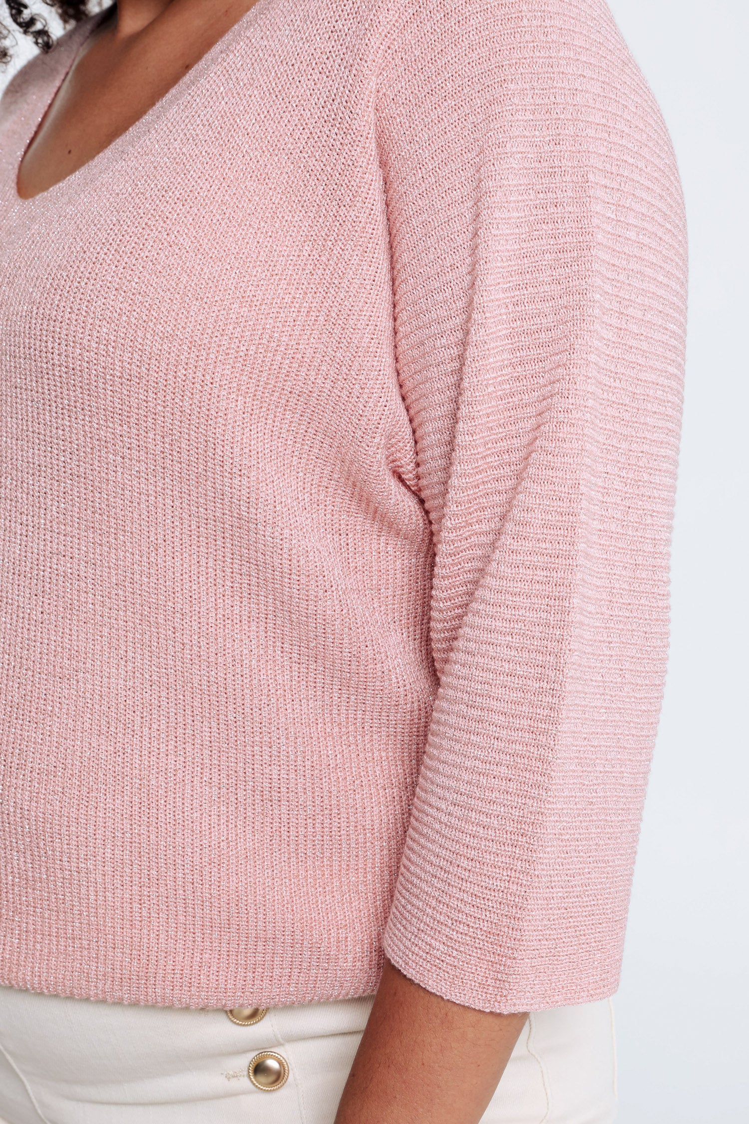 Pull uni avec lurex - Image 3