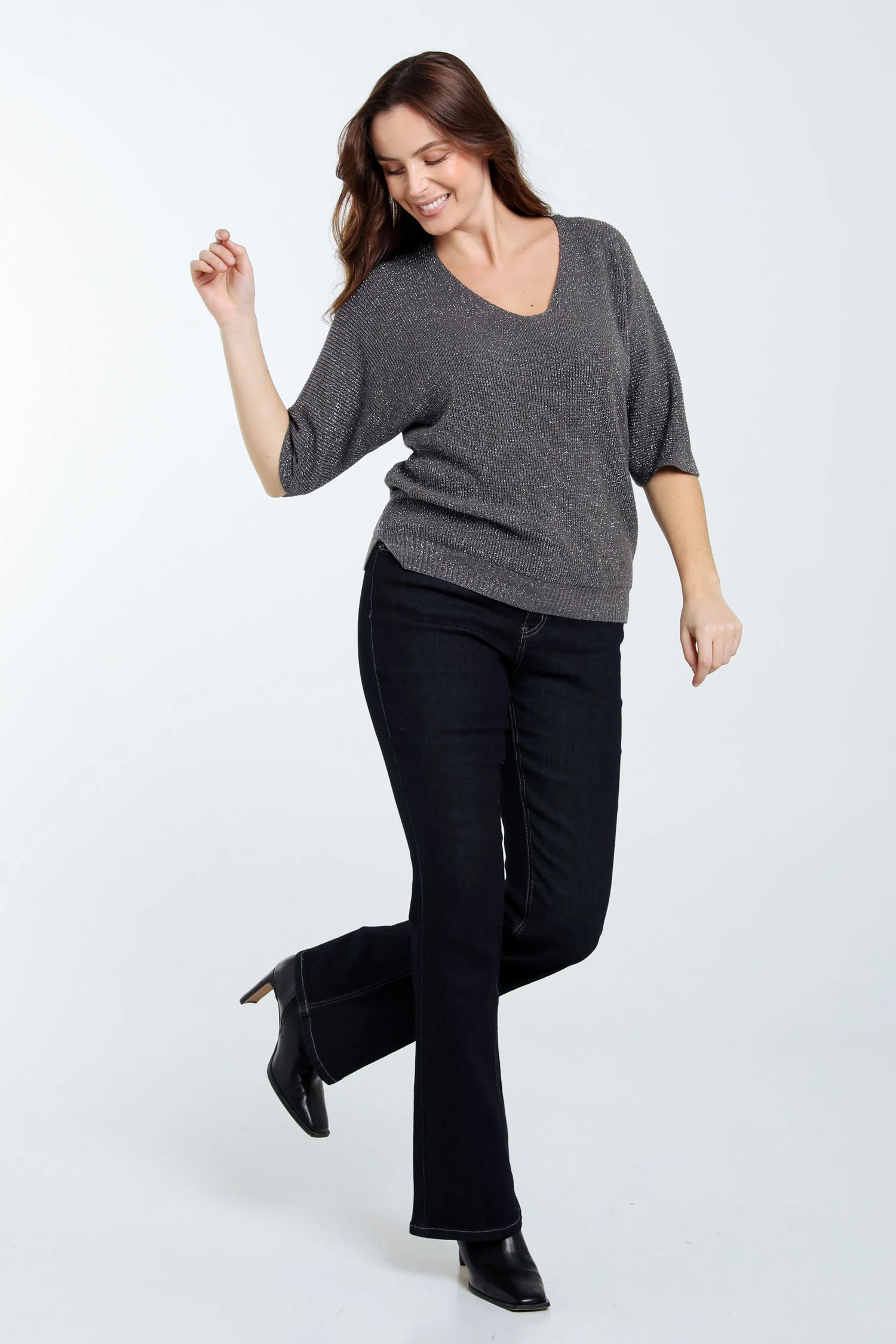 Pull uni avec lurex - Image 8