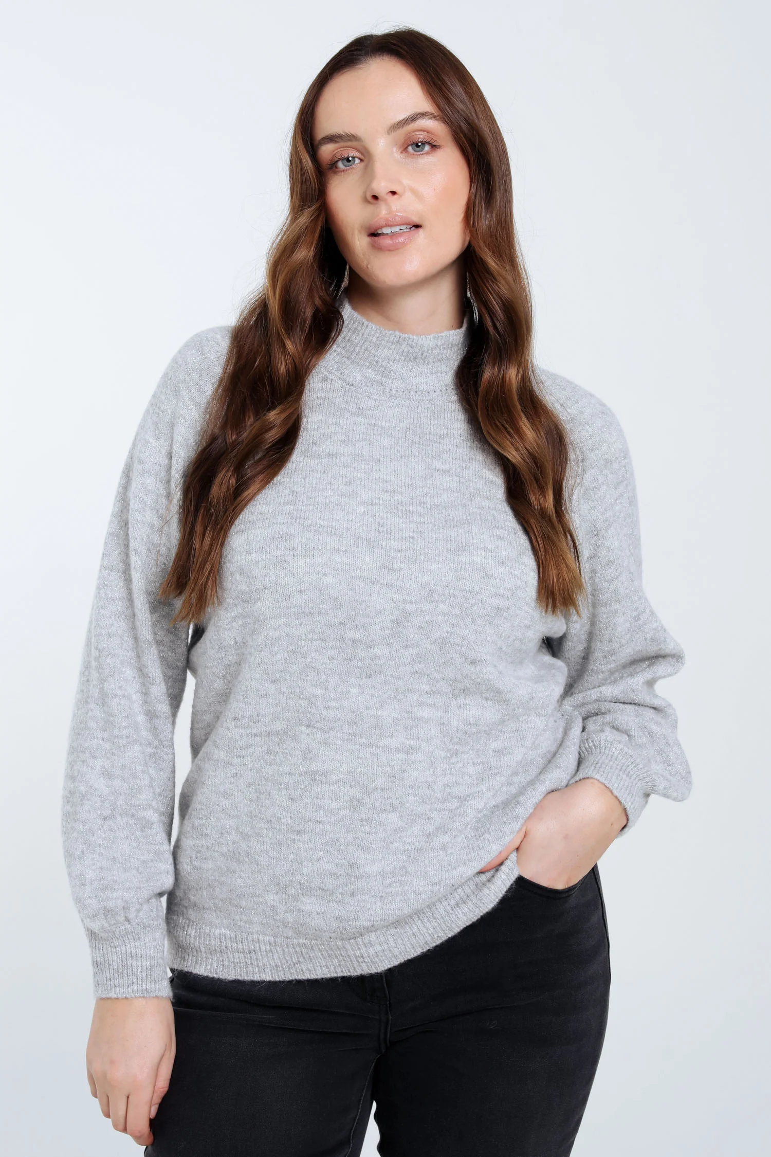 Pull uni avec lurex