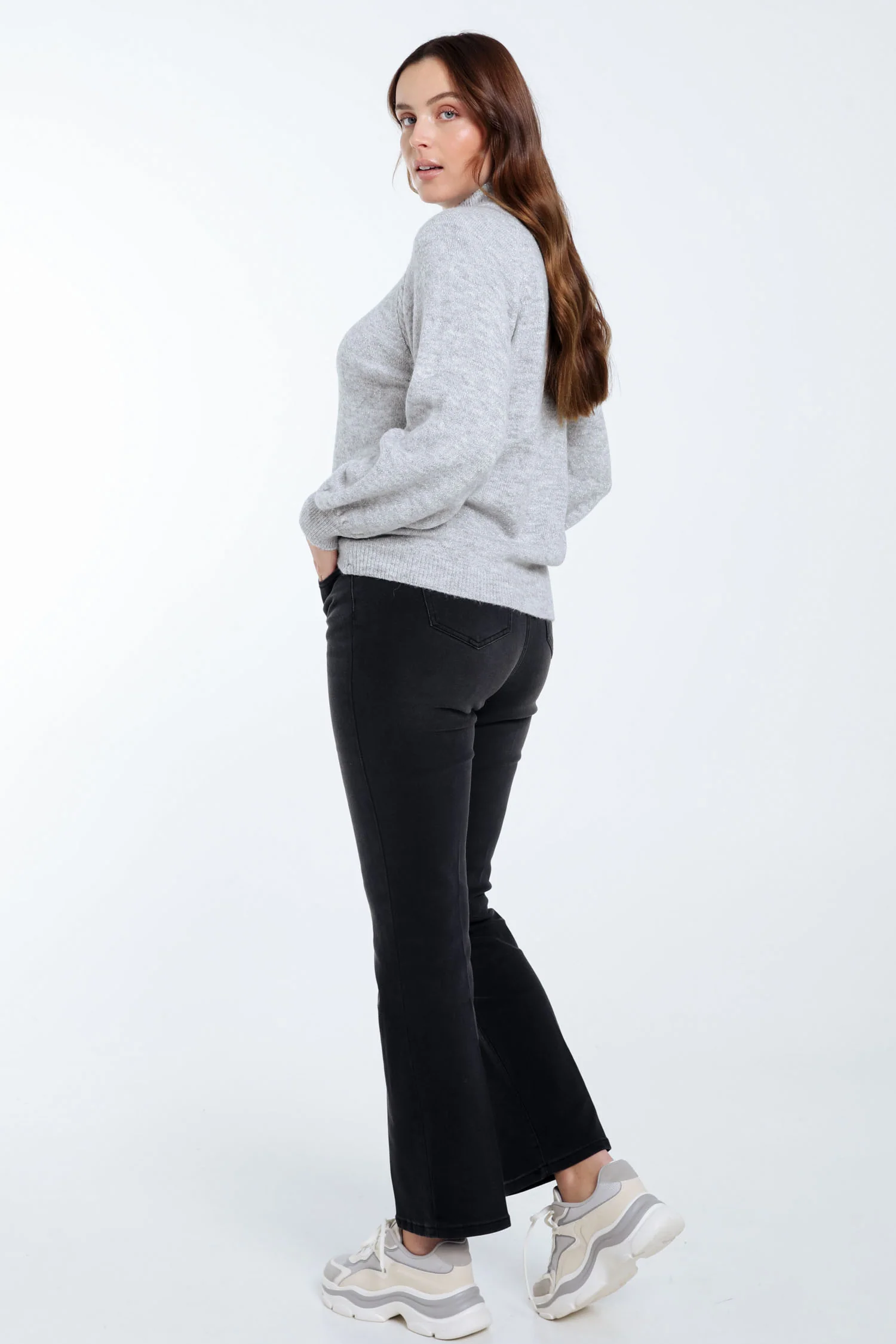 Pull uni avec lurex - Image 2