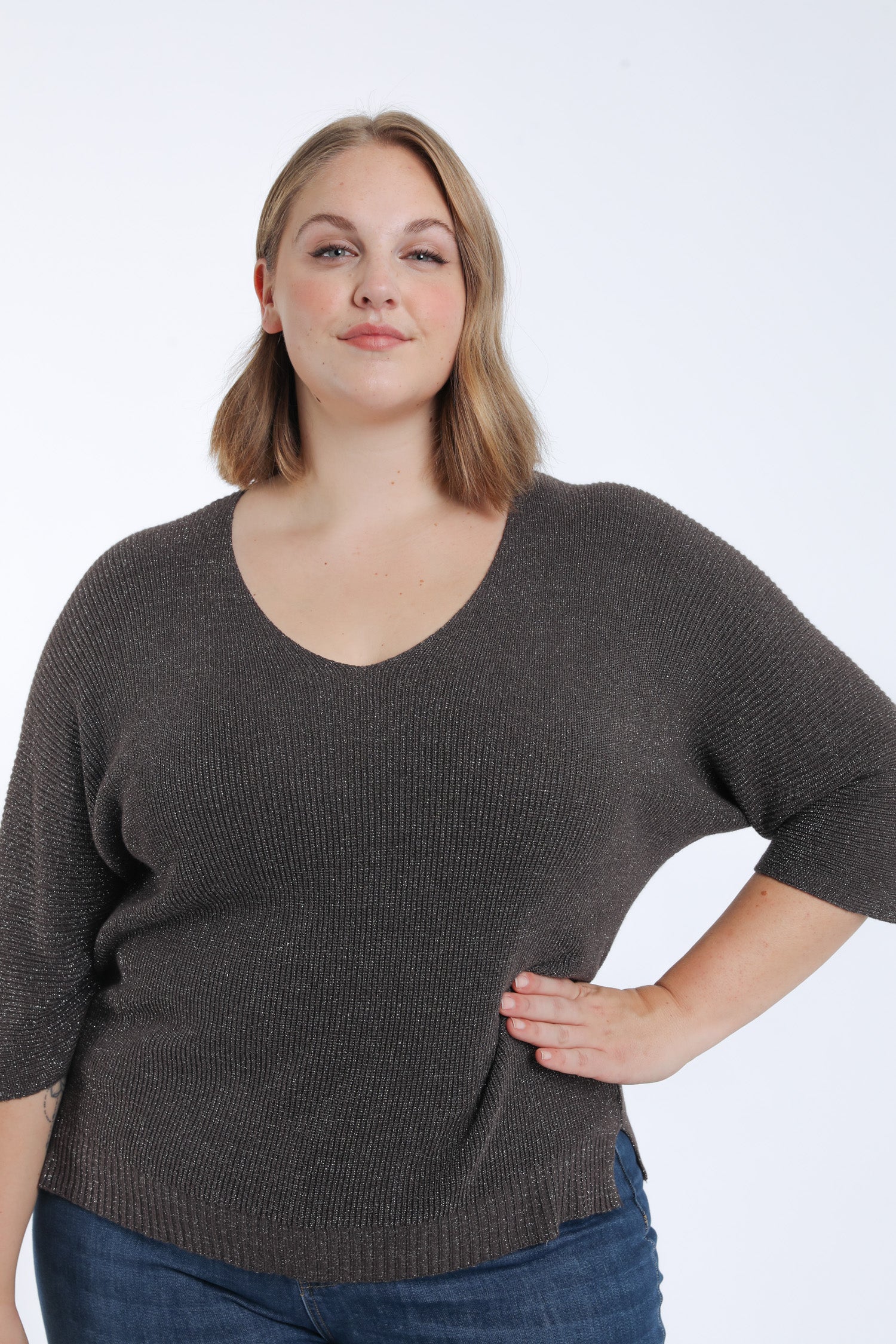 Pull uni avec lurex - Image 5