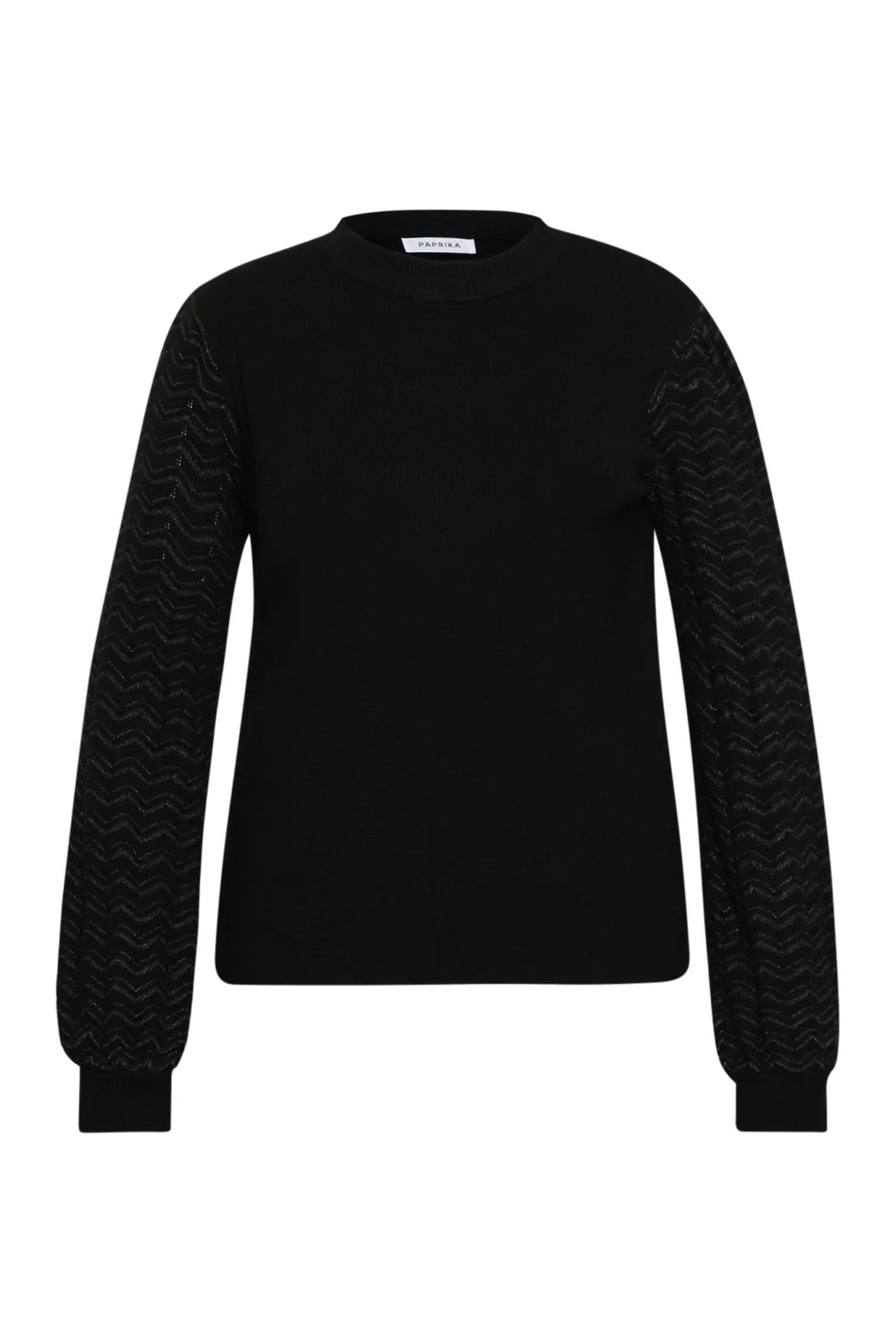 Pull uni avec manches chevrons - Image 7