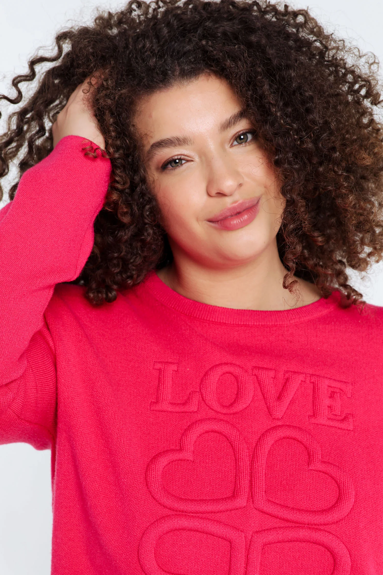 Pull uni lettrage en relief "Love" - Image 6