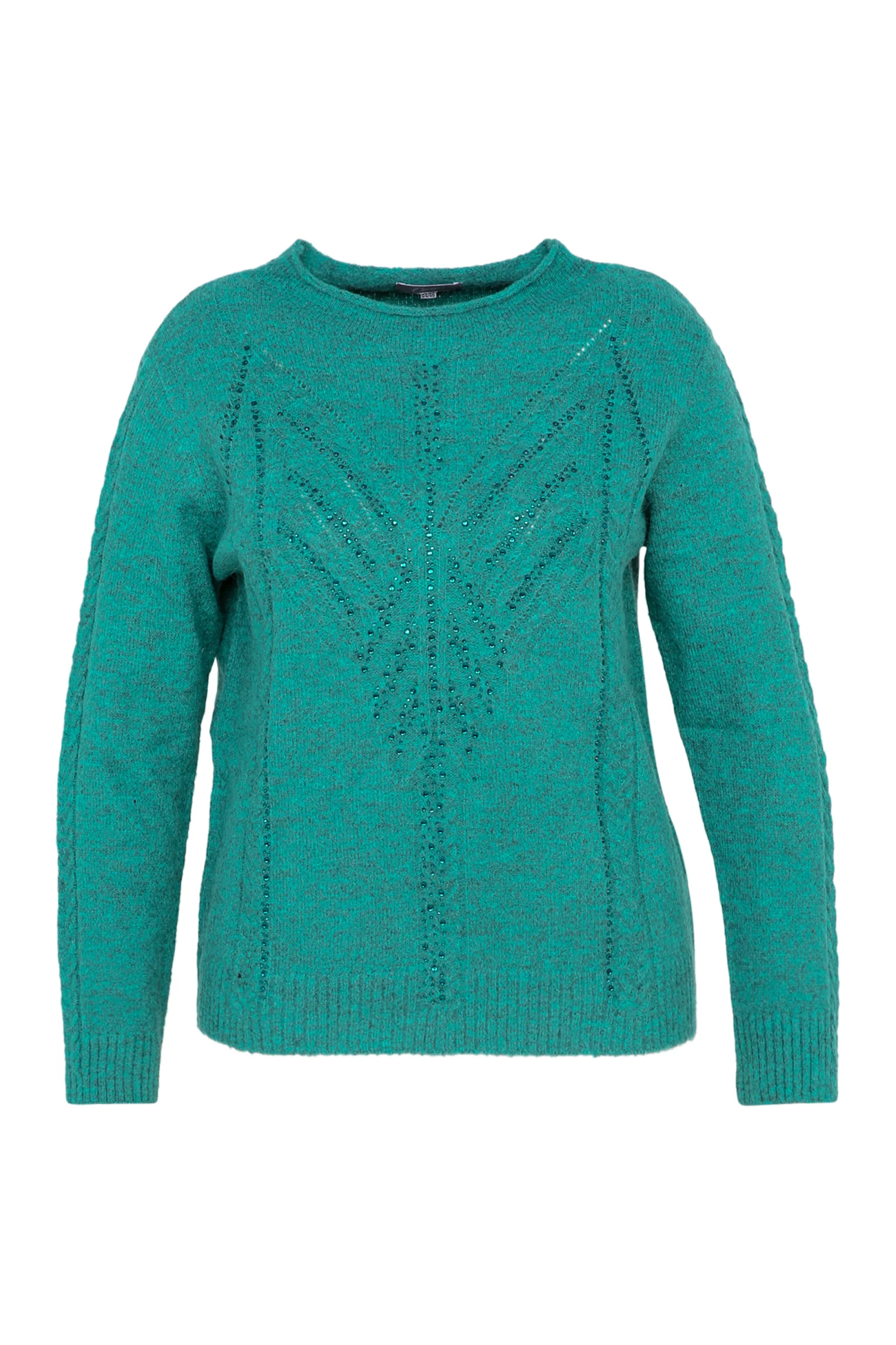Pull uni torsade et strass - Image 10