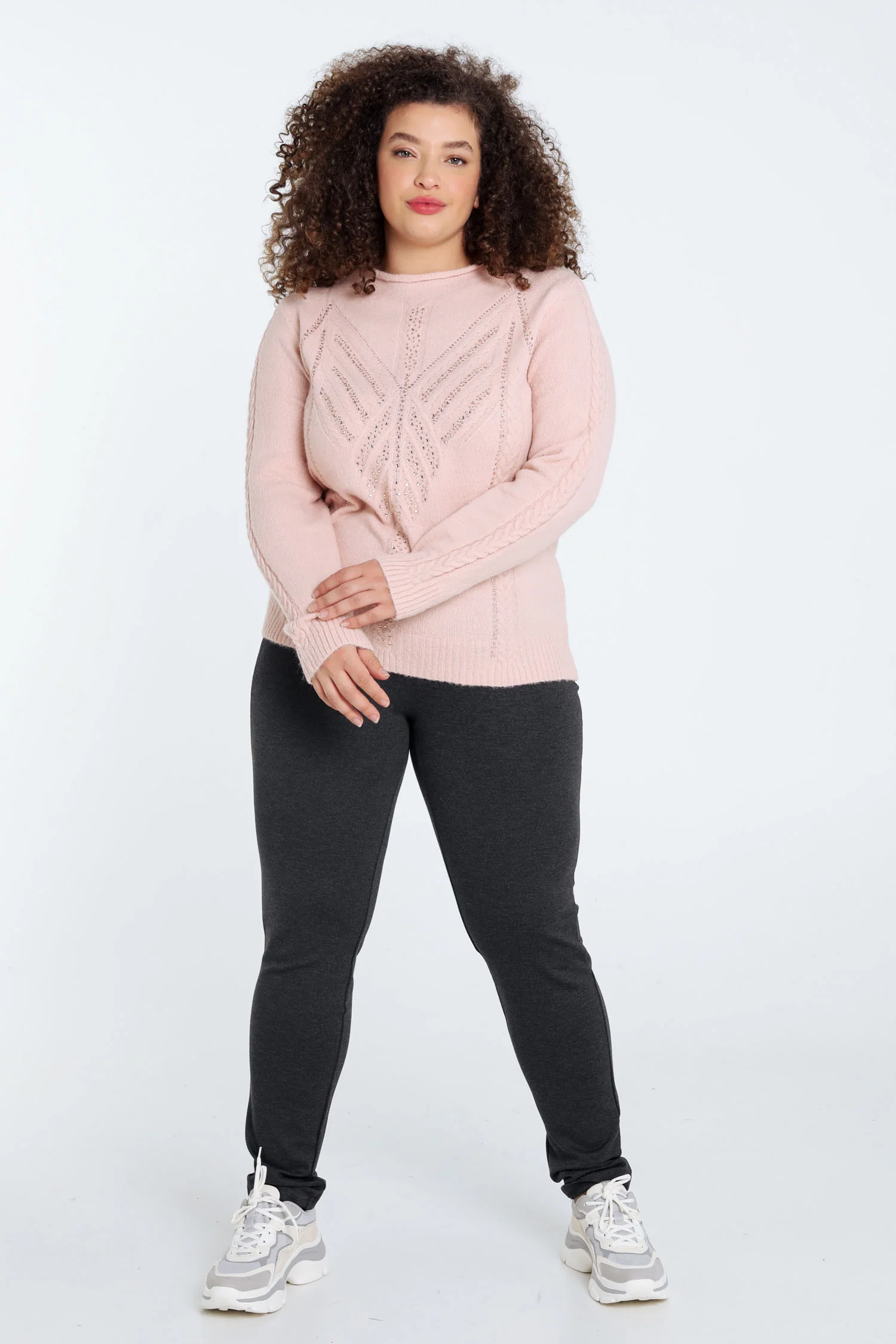 Pull uni torsade et strass - Image 20