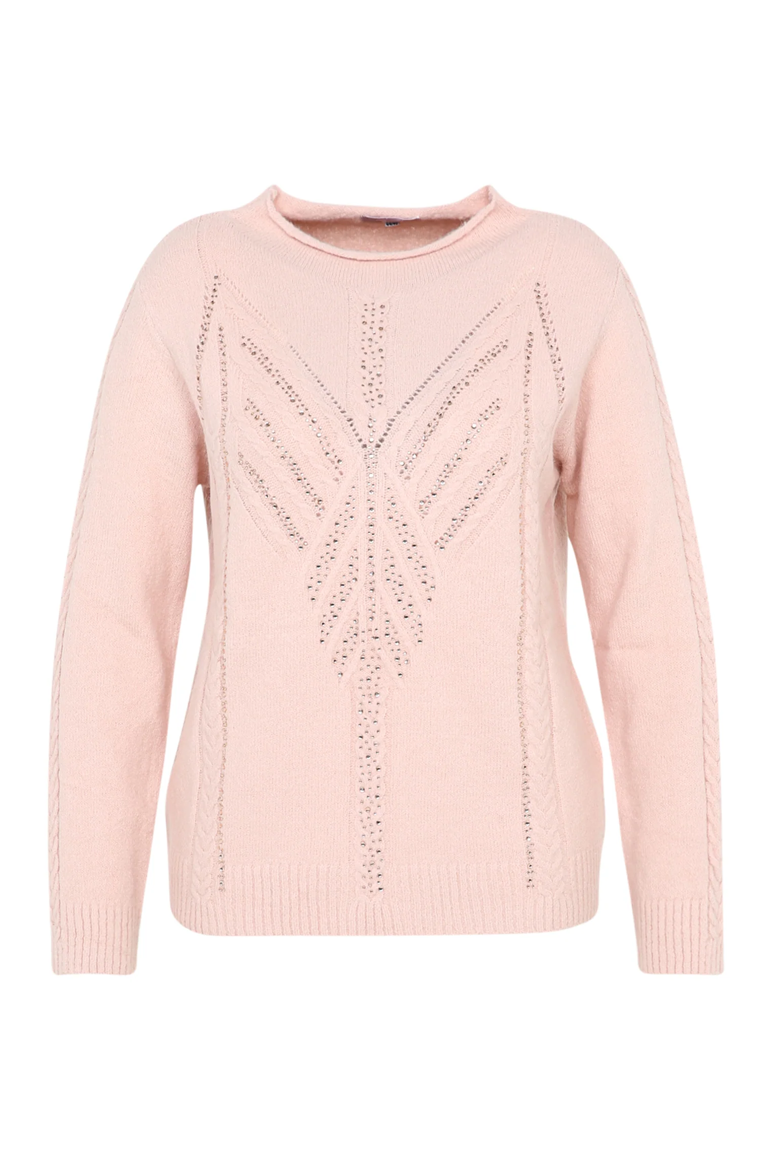 Pull uni torsade et strass - Image 21