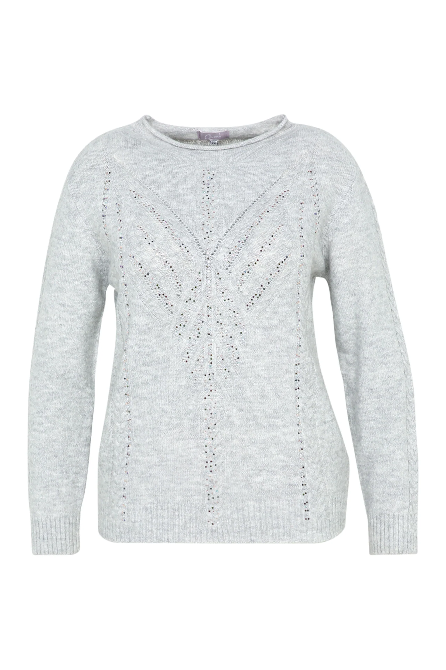 Pull uni torsade et strass - Image 32