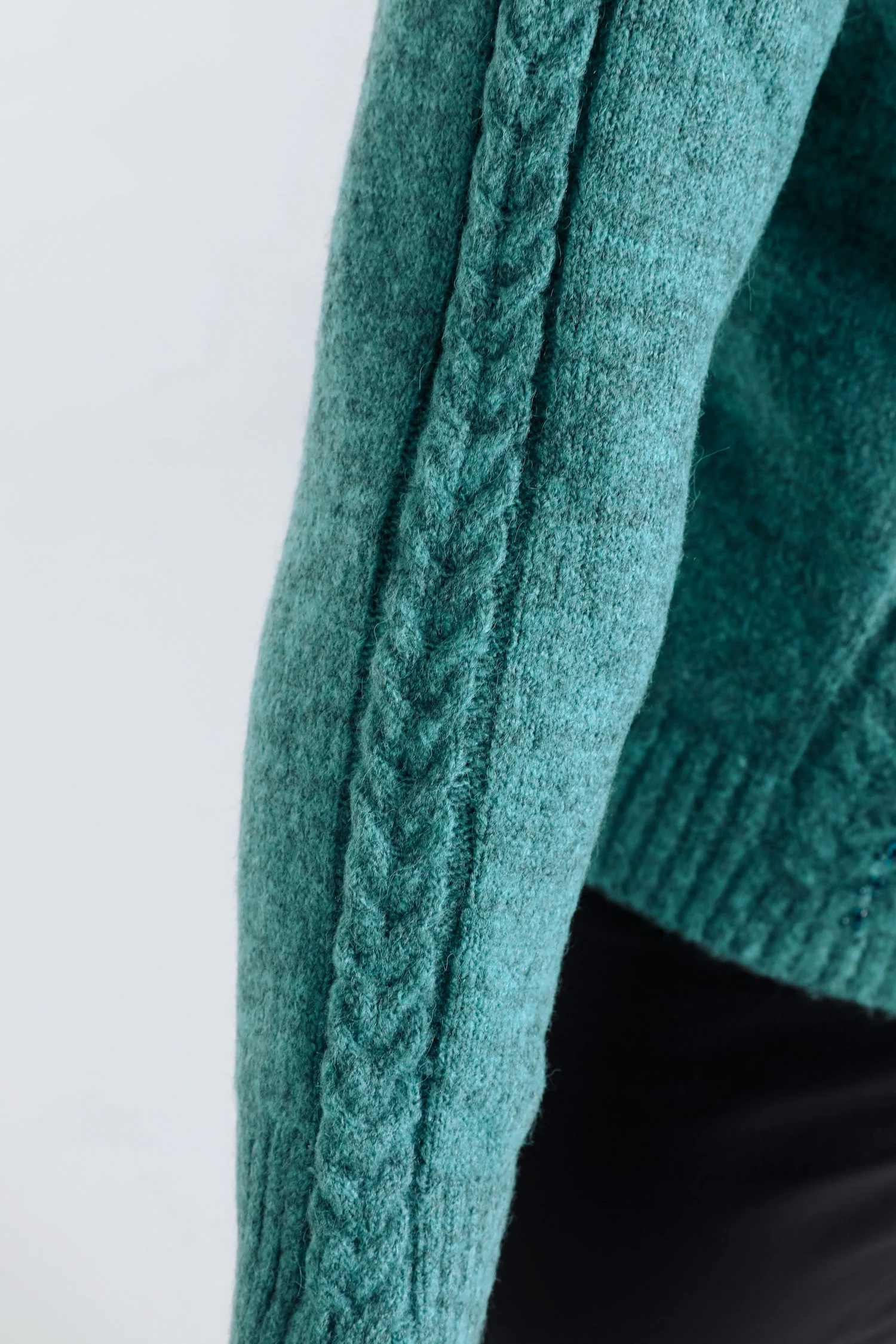 Pull uni torsade et strass - Image 6