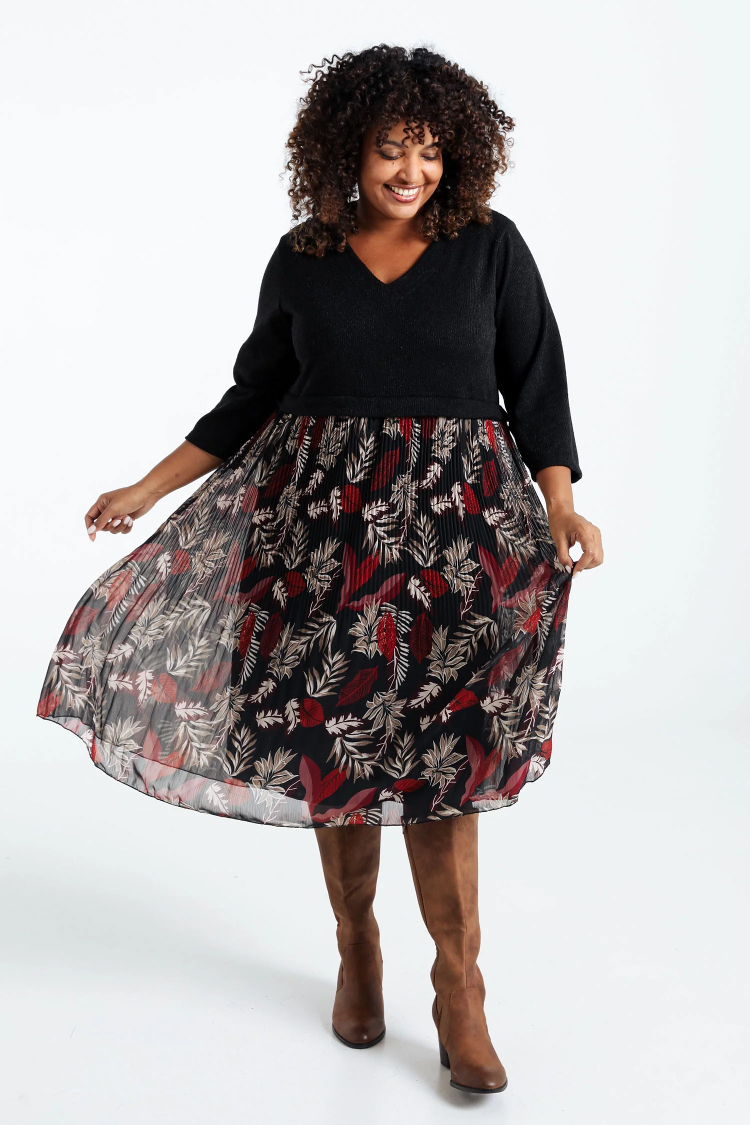 Robe 2 en 1 en maille chaude - Image 9