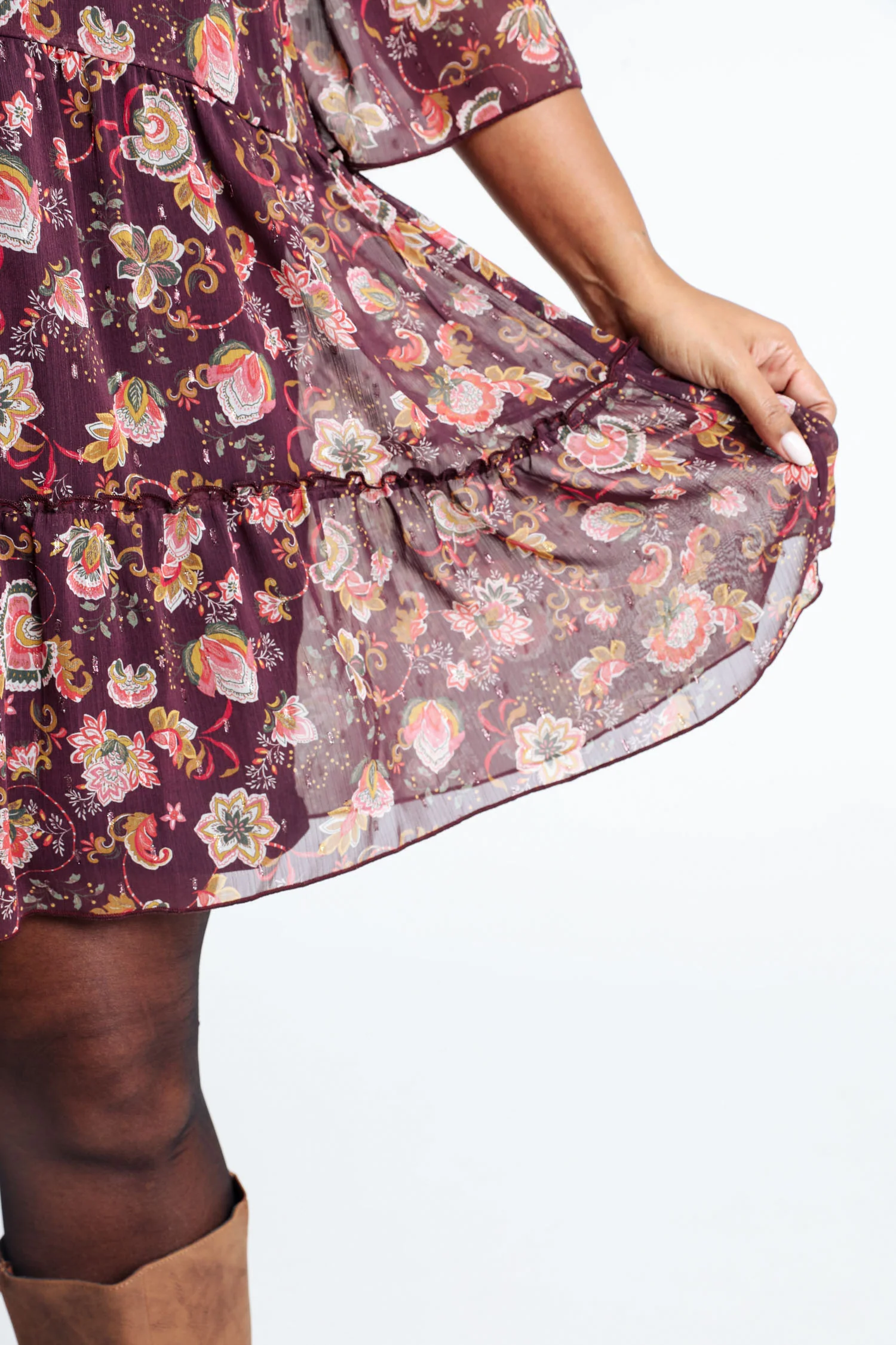 Robe à volant imprimé floral - Image 5