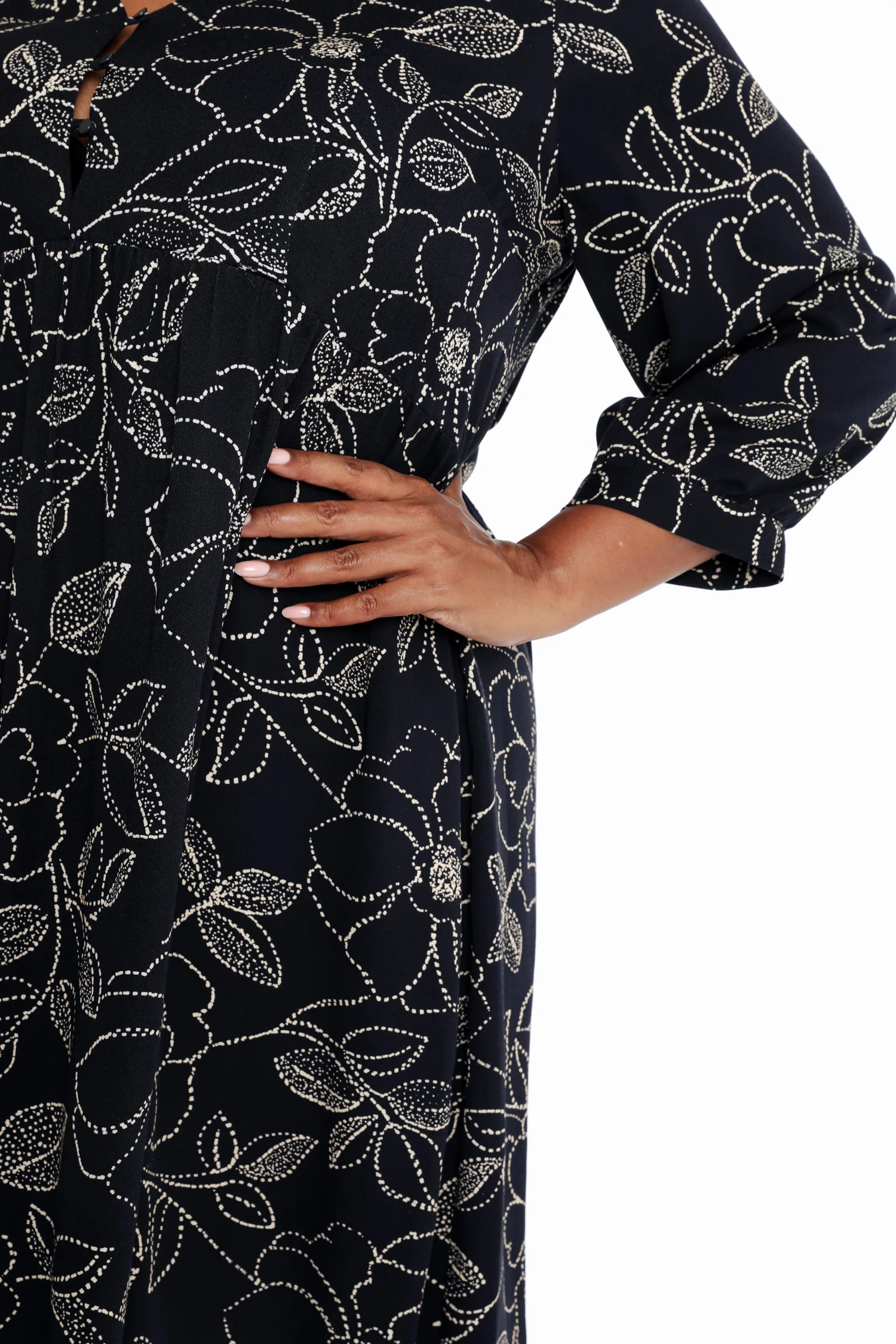 Robe courte en viscose imprimé fleuri - Image 6