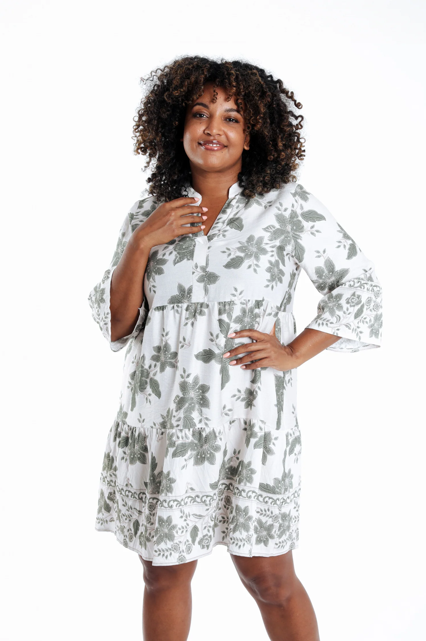 Robe courte en viscose imprimé floral - Image 12