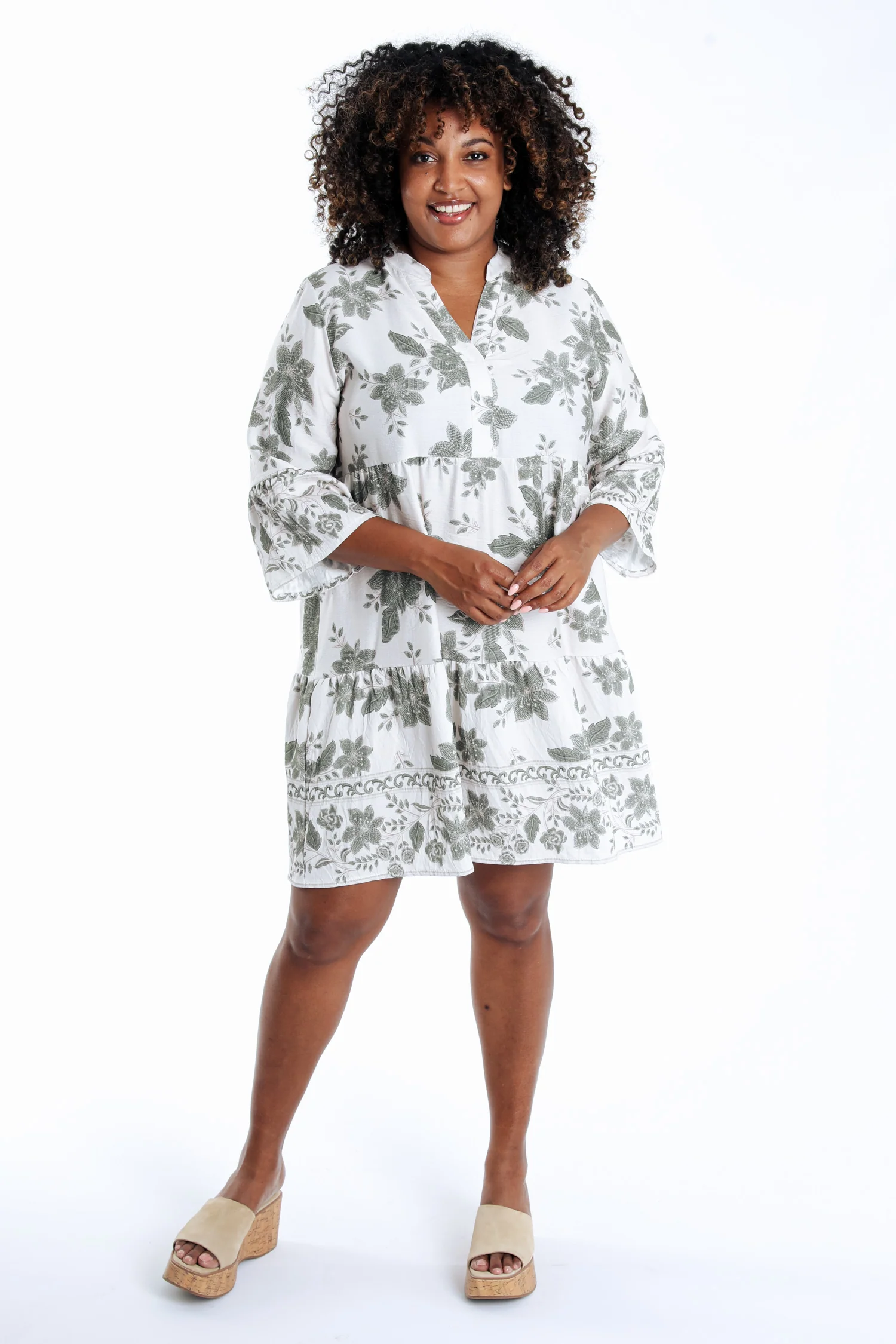 Robe courte en viscose imprimé floral - Image 18