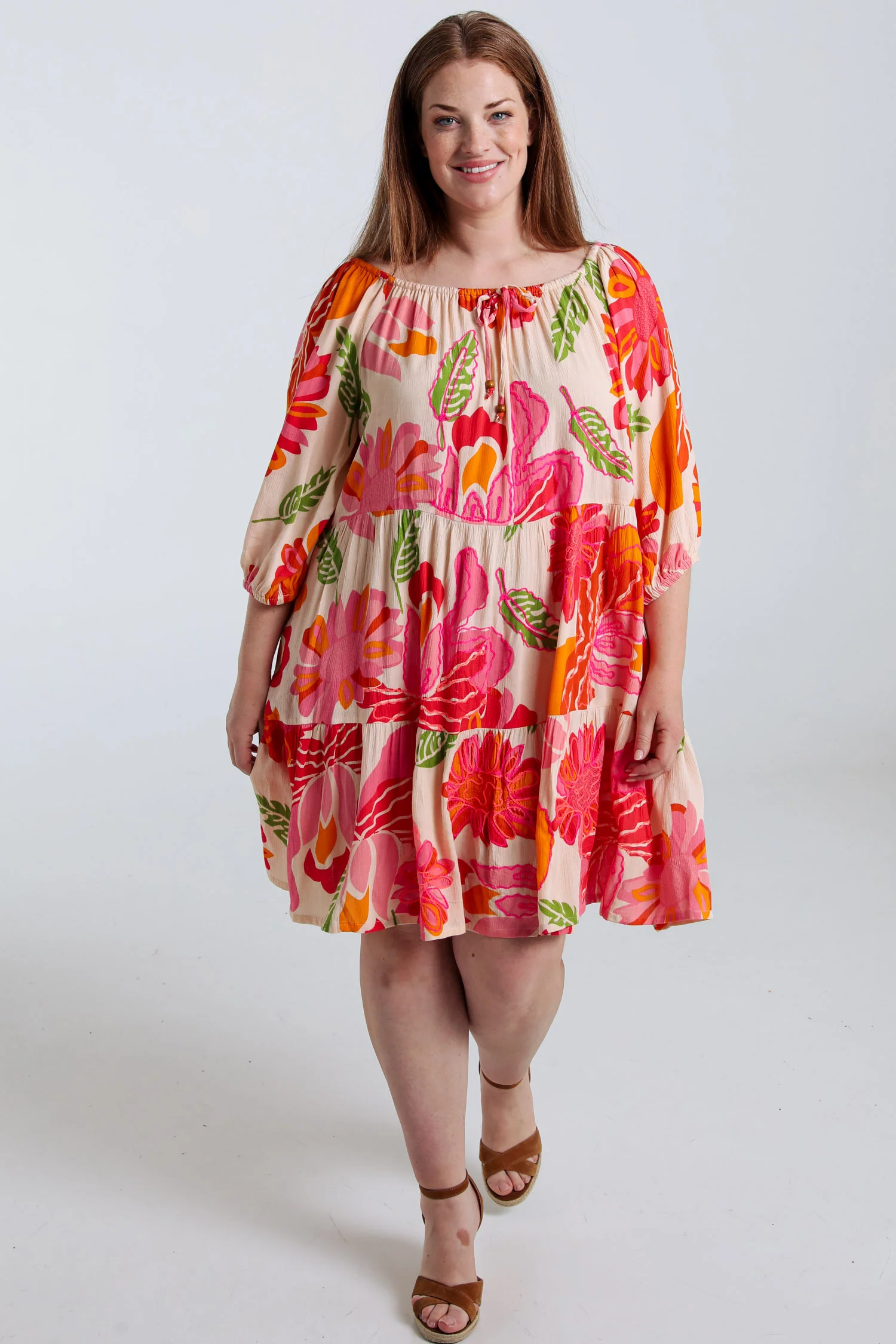 Robe courte en viscose imprimé floral - Image 7