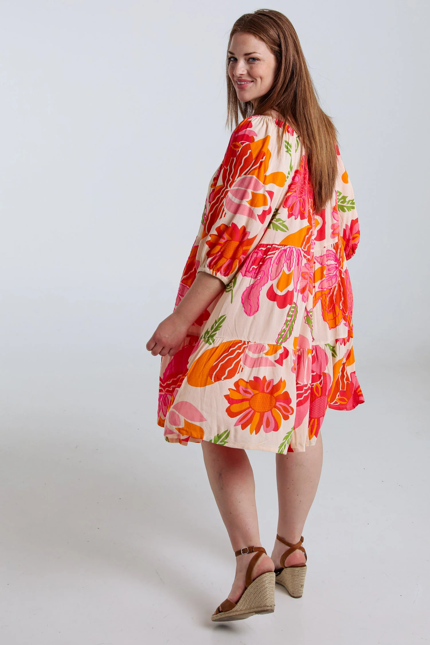 Robe courte en viscose imprimé floral - Image 8