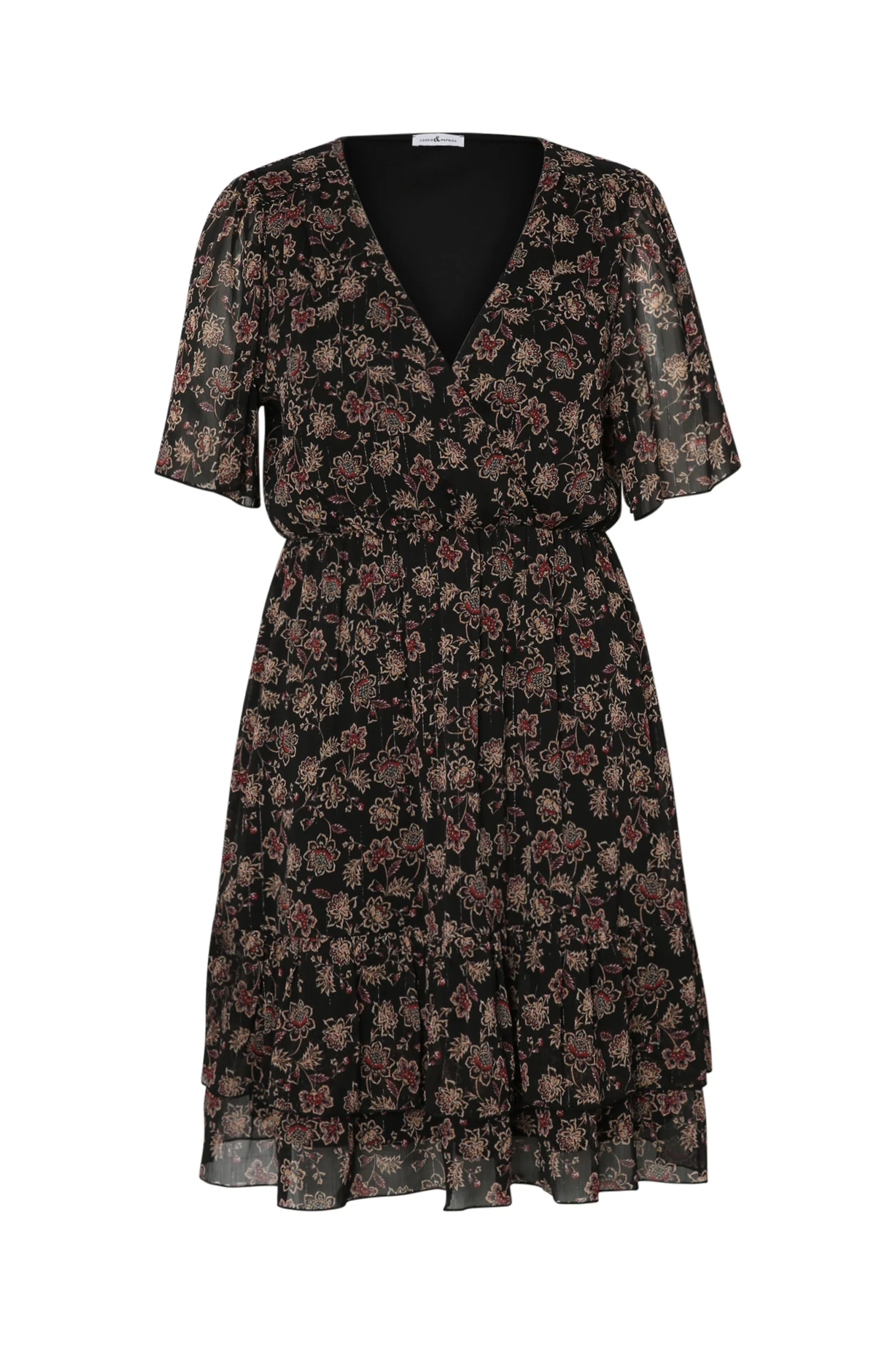 Robe courte en voile imprimé fleuri - Image 10