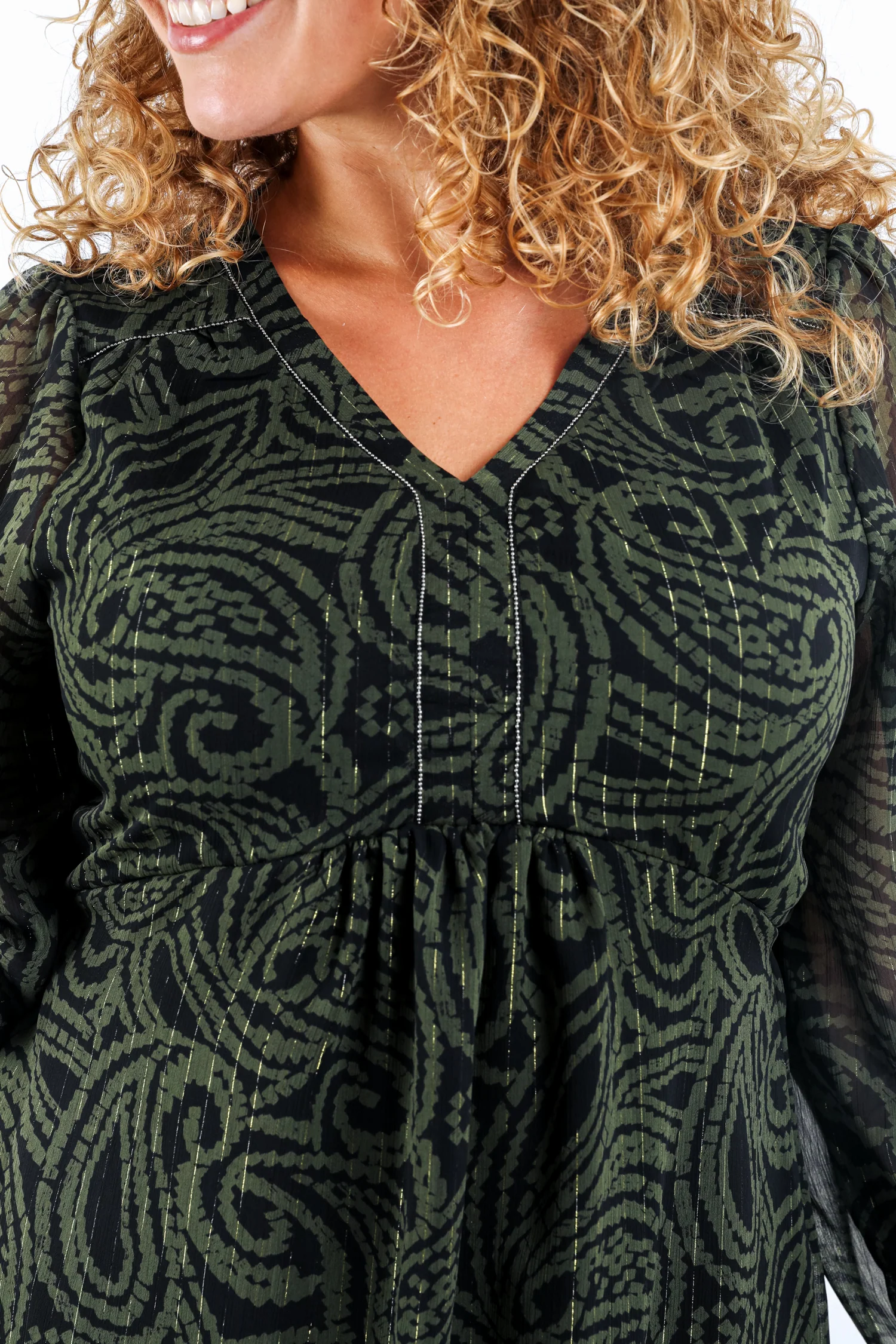 Robe courte imprimé folk - Image 4