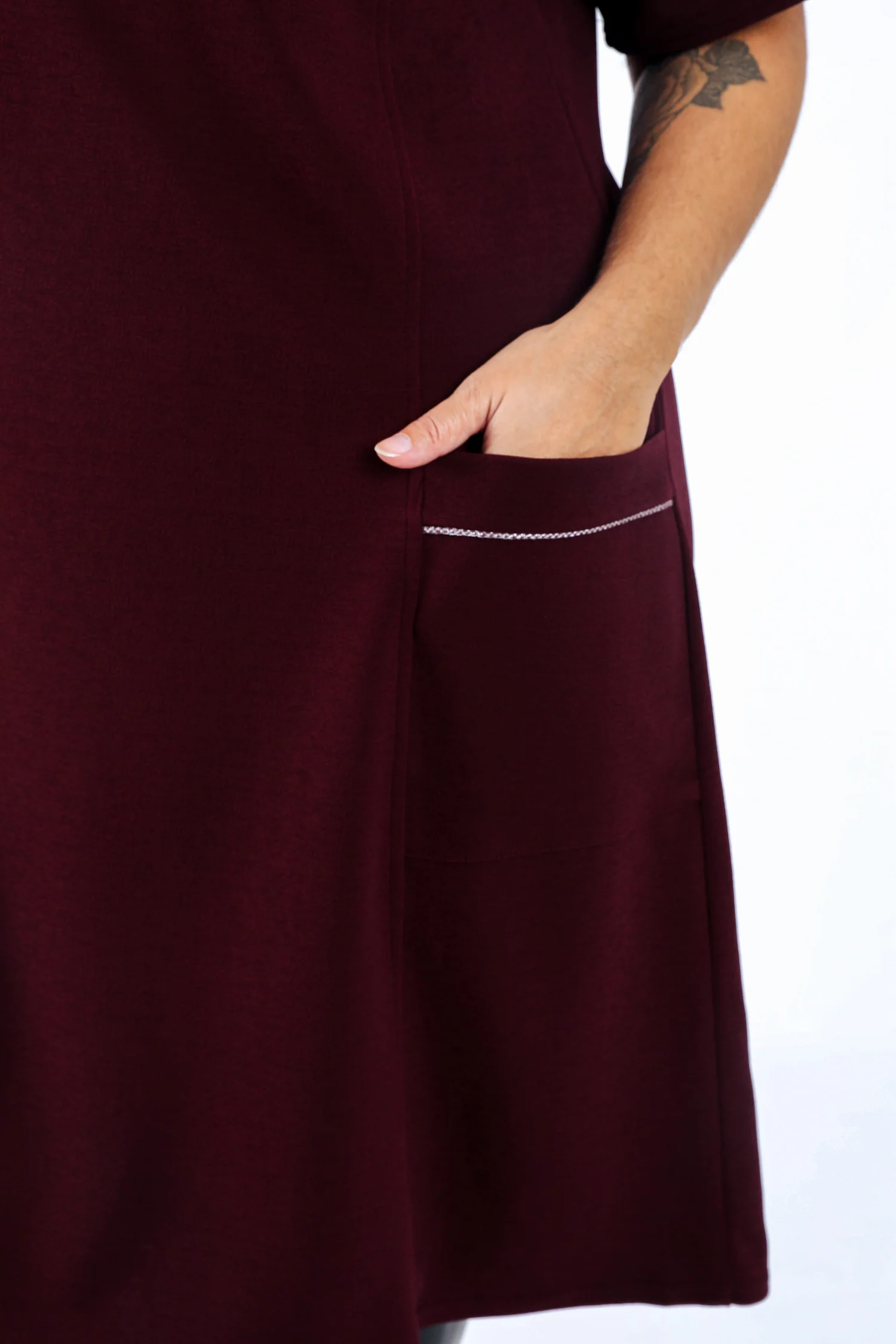 Robe courte unie - Image 3