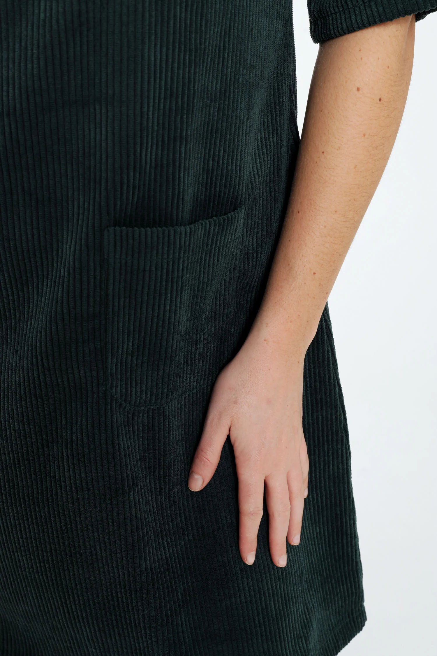Robe courte unie en velours - Image 38