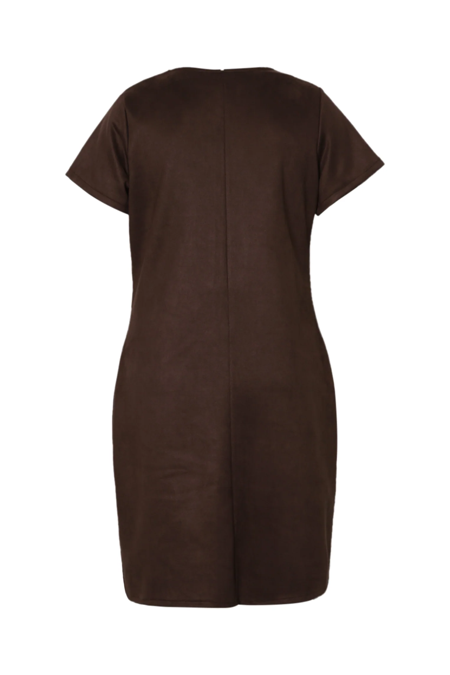 Robe en effet suédine unie - Image 9