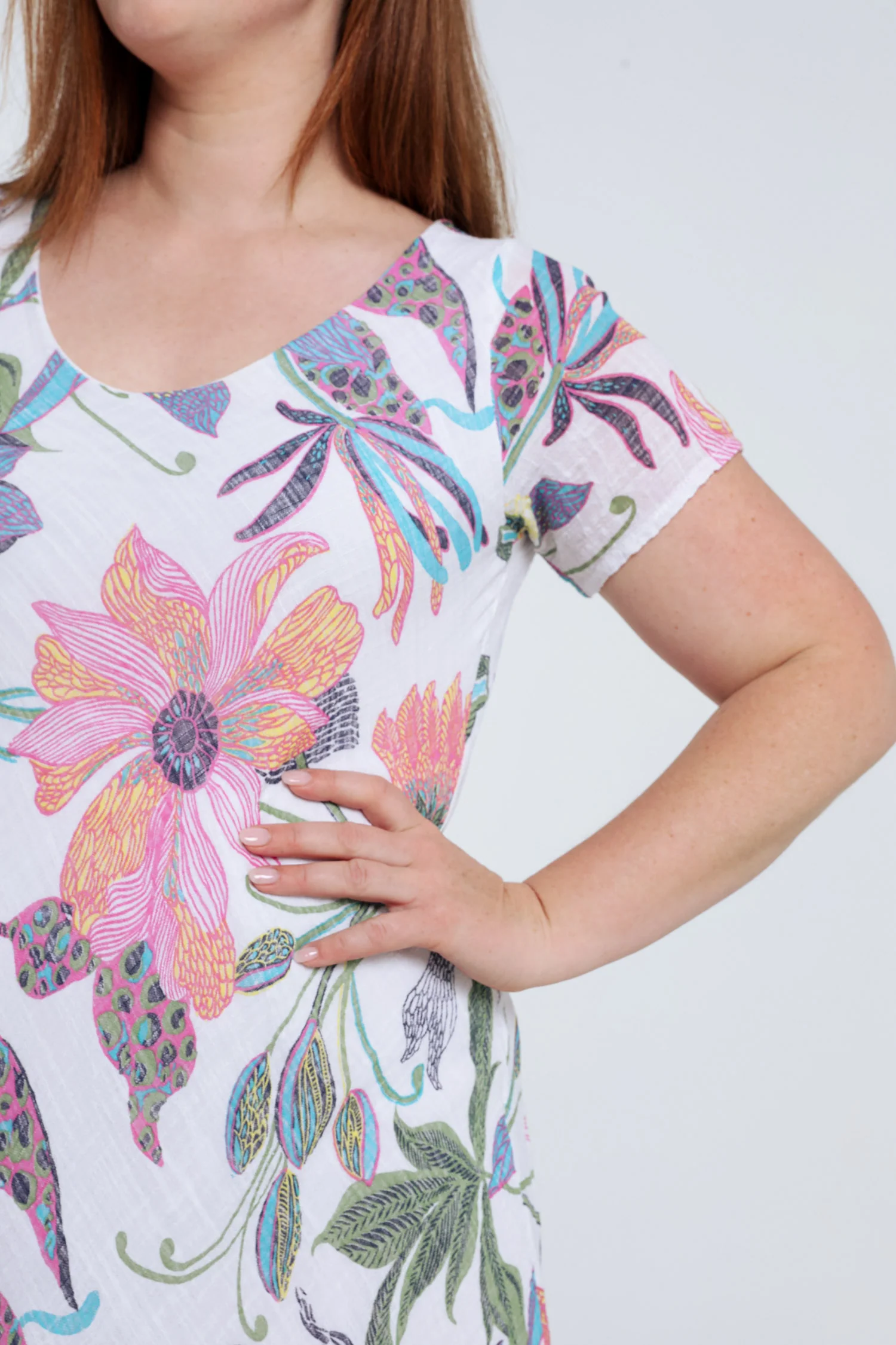 Robe en gaze de coton imprimé floral - Image 4