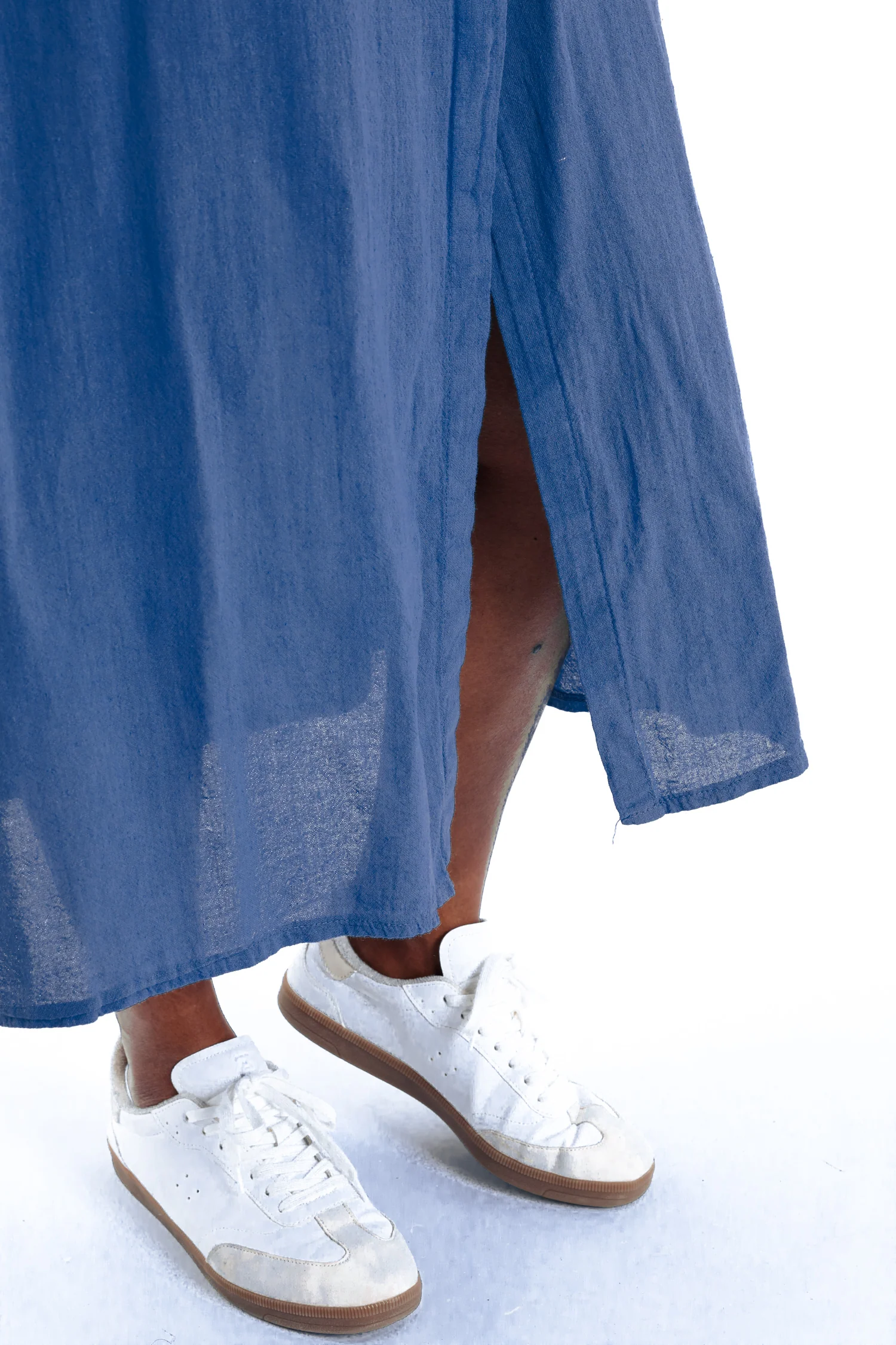 Robe en gaze de coton unie - Image 6