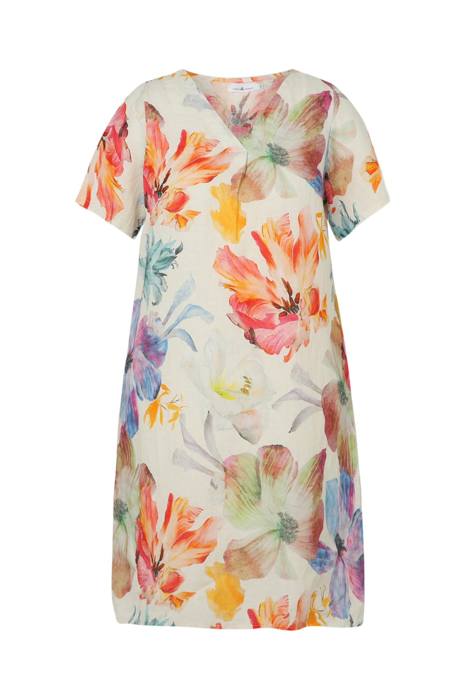 Robe en lin imprimé fleurs - Image 21